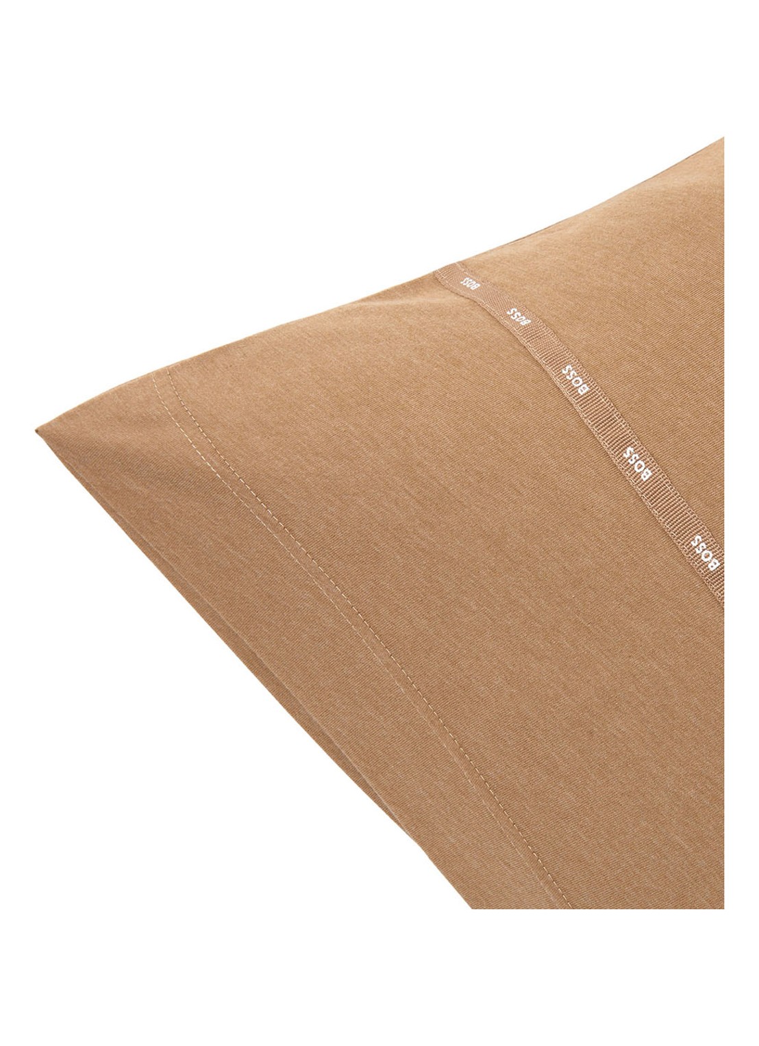BOSS Sense kussensloop in katoenblend - detail 4 camel