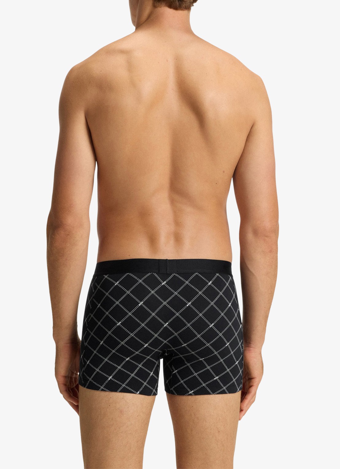BOSS Set van drie boxershorts van stretchkatoen - achterkant 5 black-002 / zwart
