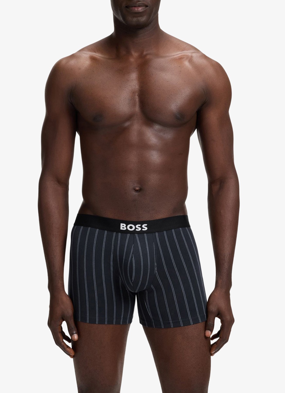 BOSS Set van drie boxershorts van stretchkatoen - detail 6 open blue-462 / blauw