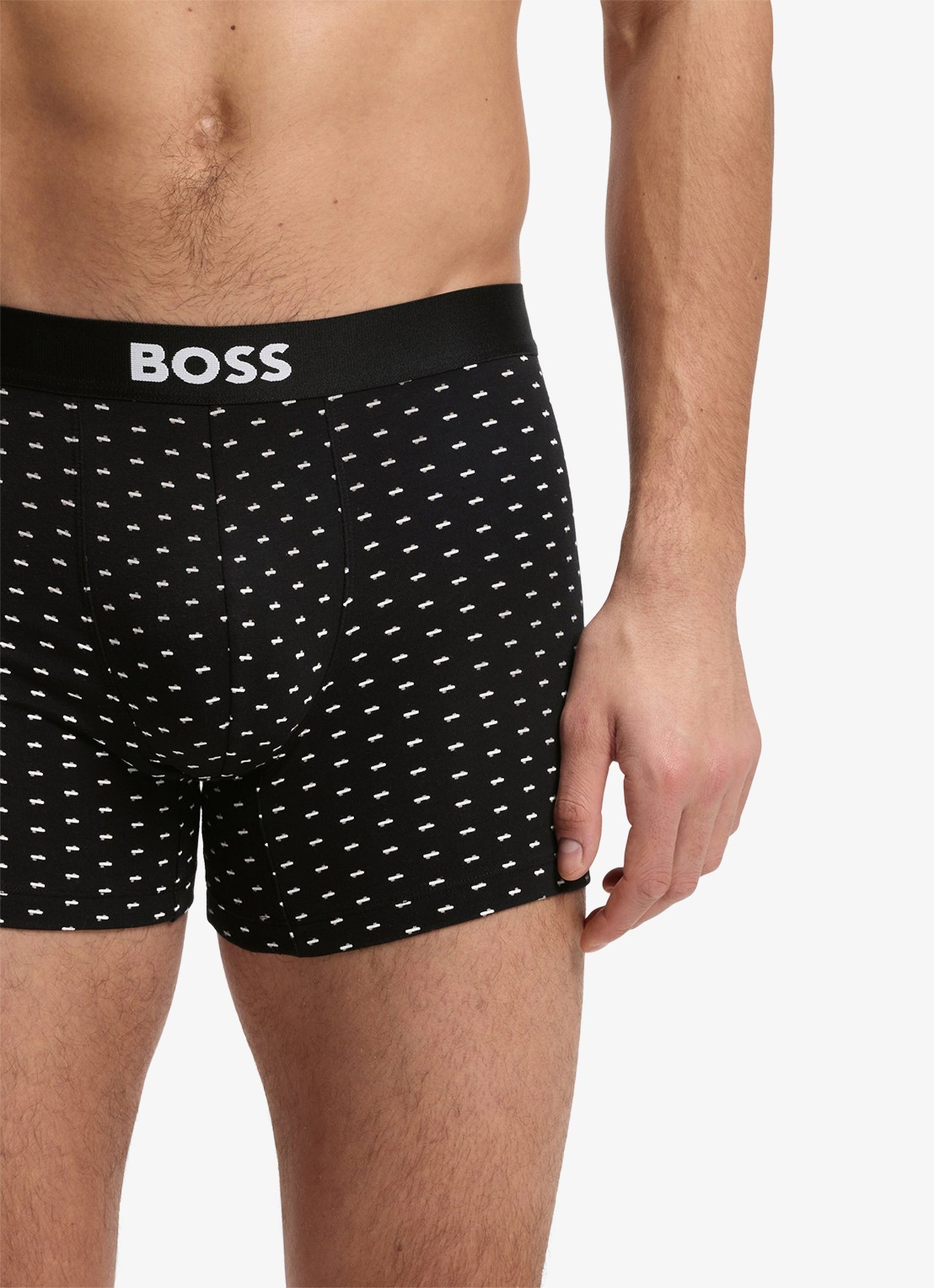BOSS Set van drie boxershorts van stretchkatoen - detail 3 open beige-282 / beige