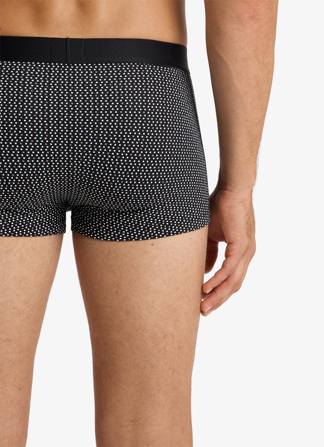 BOSS Set van drie korte boxers met logo’s van stretchkatoen - detail 4 open beige-281 / zwart