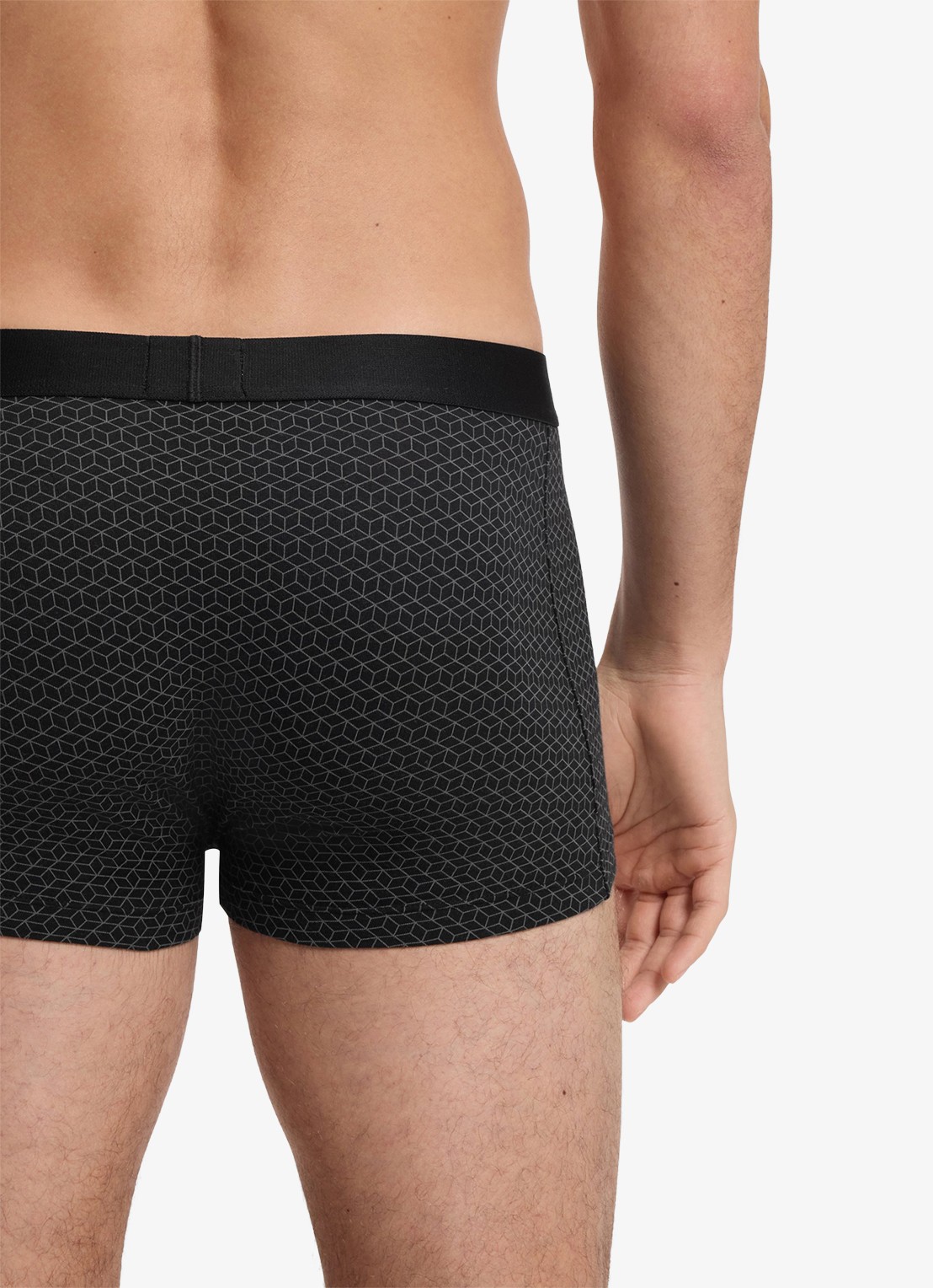 BOSS Set van drie korte boxers met logo’s van stretchkatoen - detail 3 open grey-070 / grijs