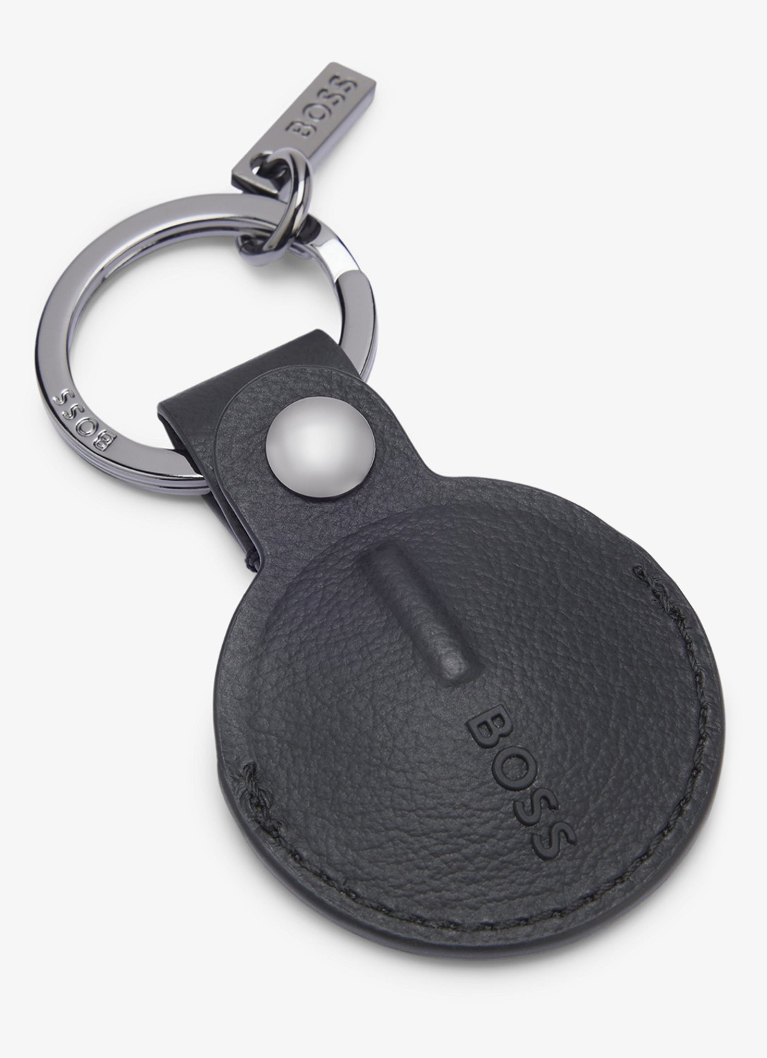 BOSS Set van pasjeshouder en sleutelhanger met logo - detail zwart