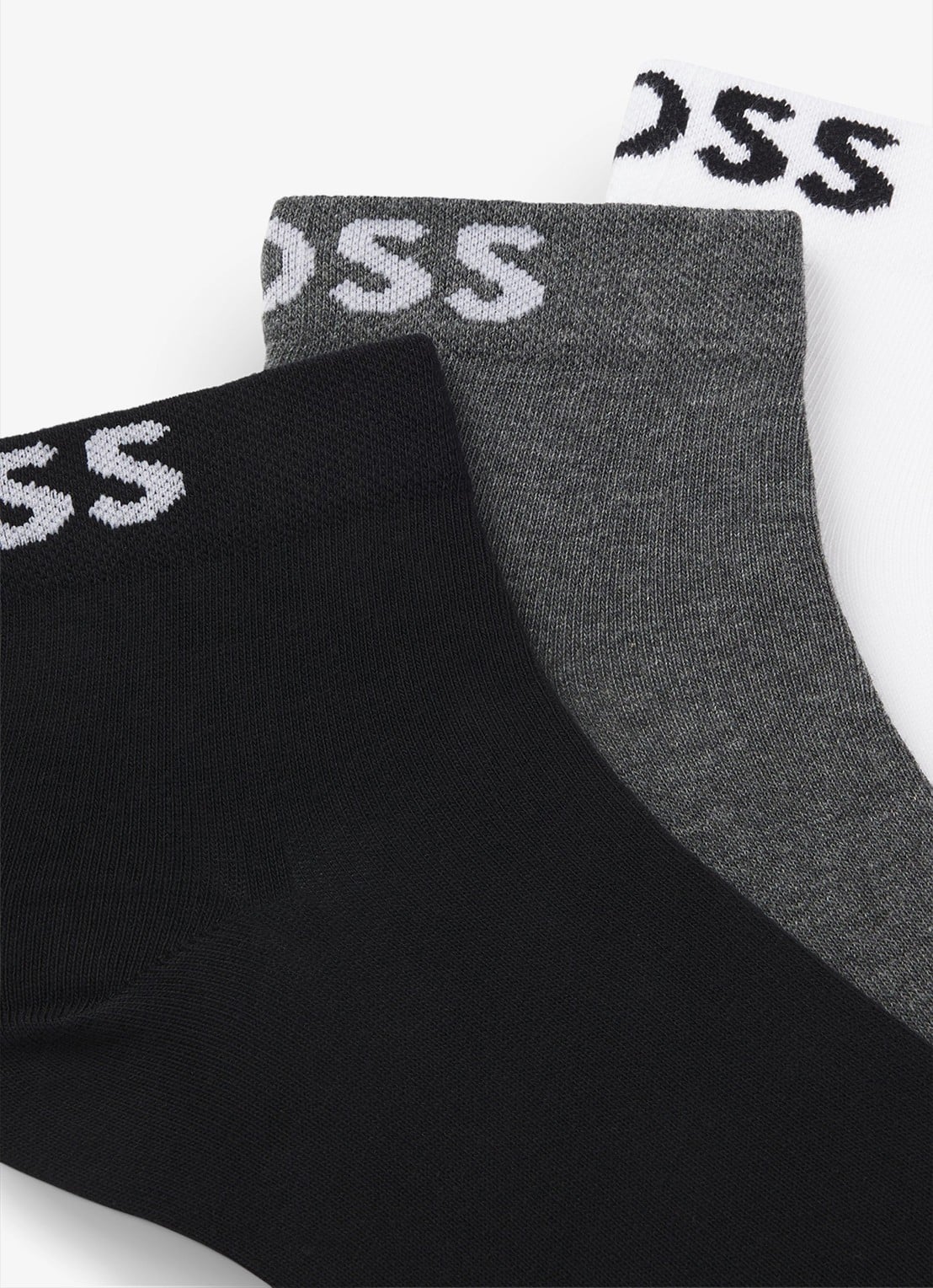 BOSS Set van sokken met logo 3-delig - detail 2 zwart