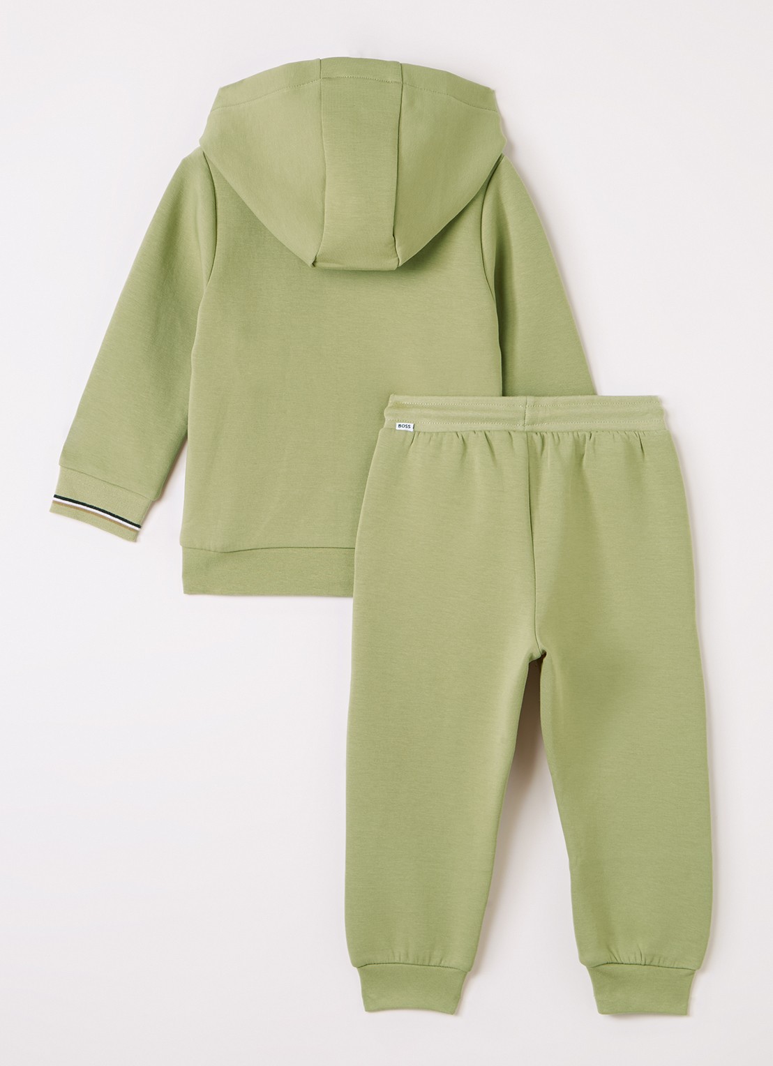 BOSS Set van sweatvest met joggingbroek 2-delig - voorkant 2 mosgroen