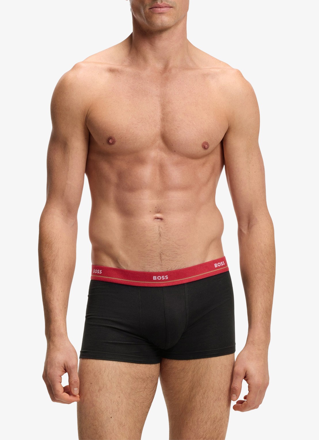 BOSS Set van vijf korte boxershorts met logotailleband van stretchkatoen - detail open miscellaneous-963