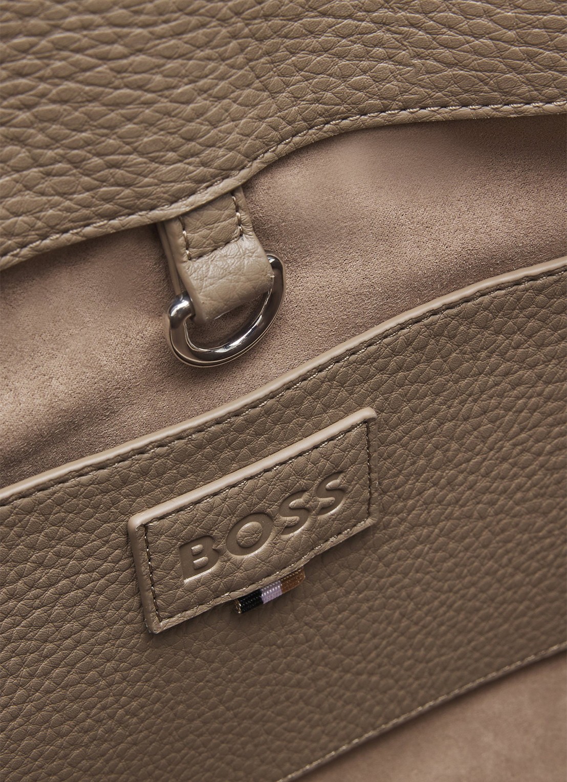 BOSS Shopper van imitatieleer - detail 4 bruin