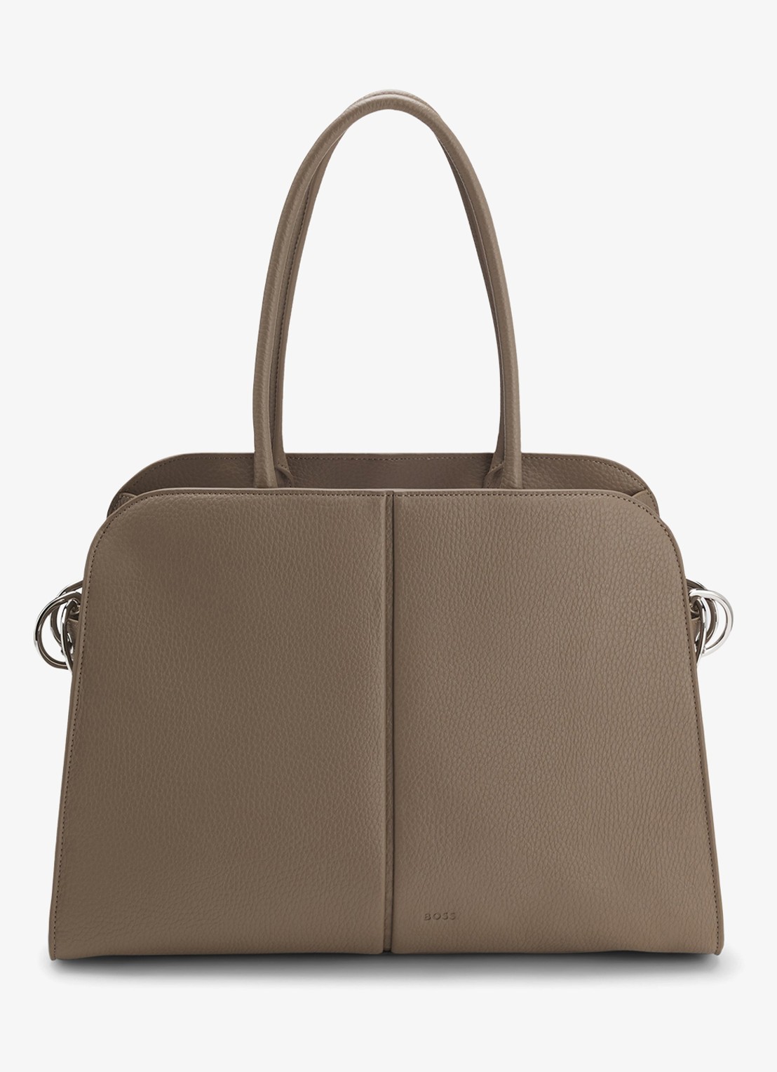 BOSS Shopper van imitatieleer - voorkant 5 bruin