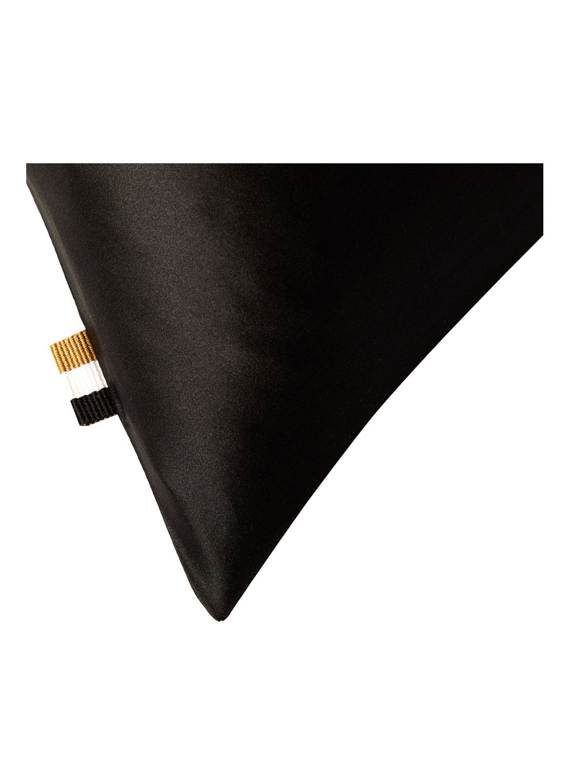 BOSS Silkham kussensloop van zijde - detail 4 zwart