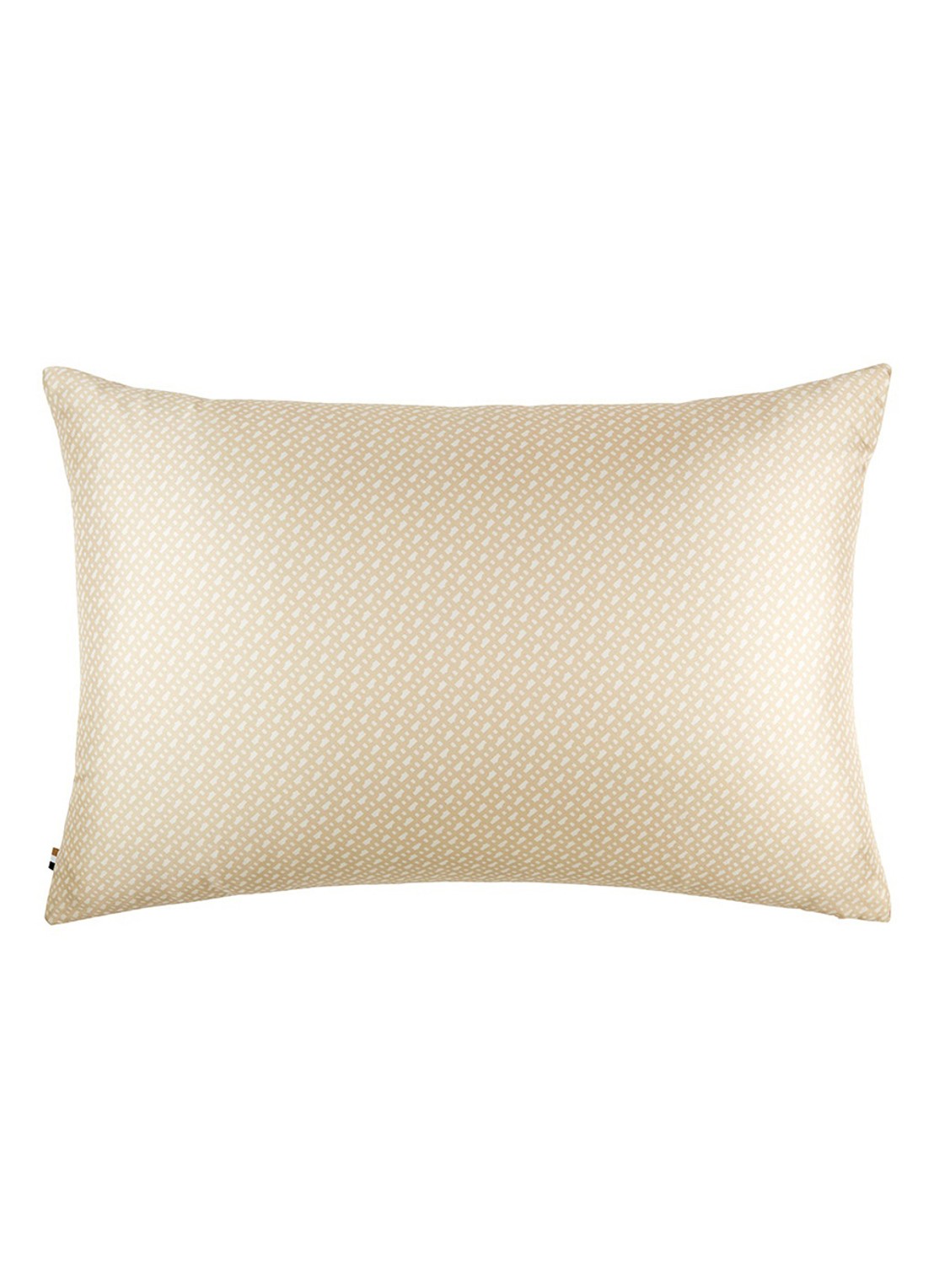 BOSS Silksham sierkussenhoes van zijde 50 x 75 cm - voorkant lichtgeel