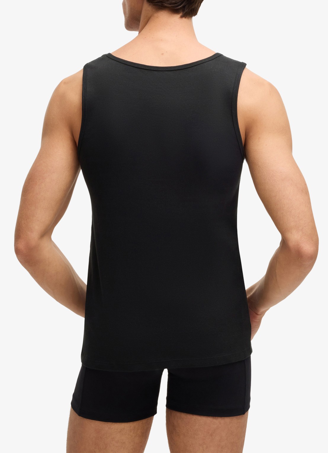 BOSS Singlet met logo in 3-pack   - achterkant 5 zwart
