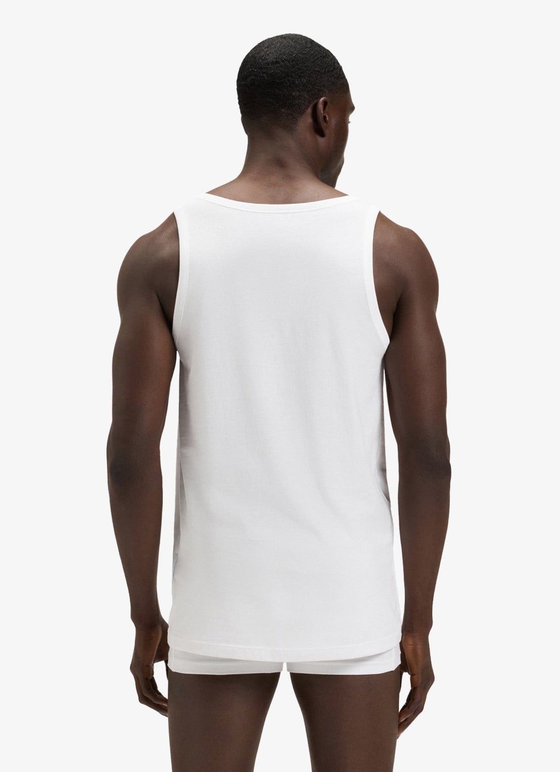 BOSS Singlet van katoen in 3-pack - achterkant wit