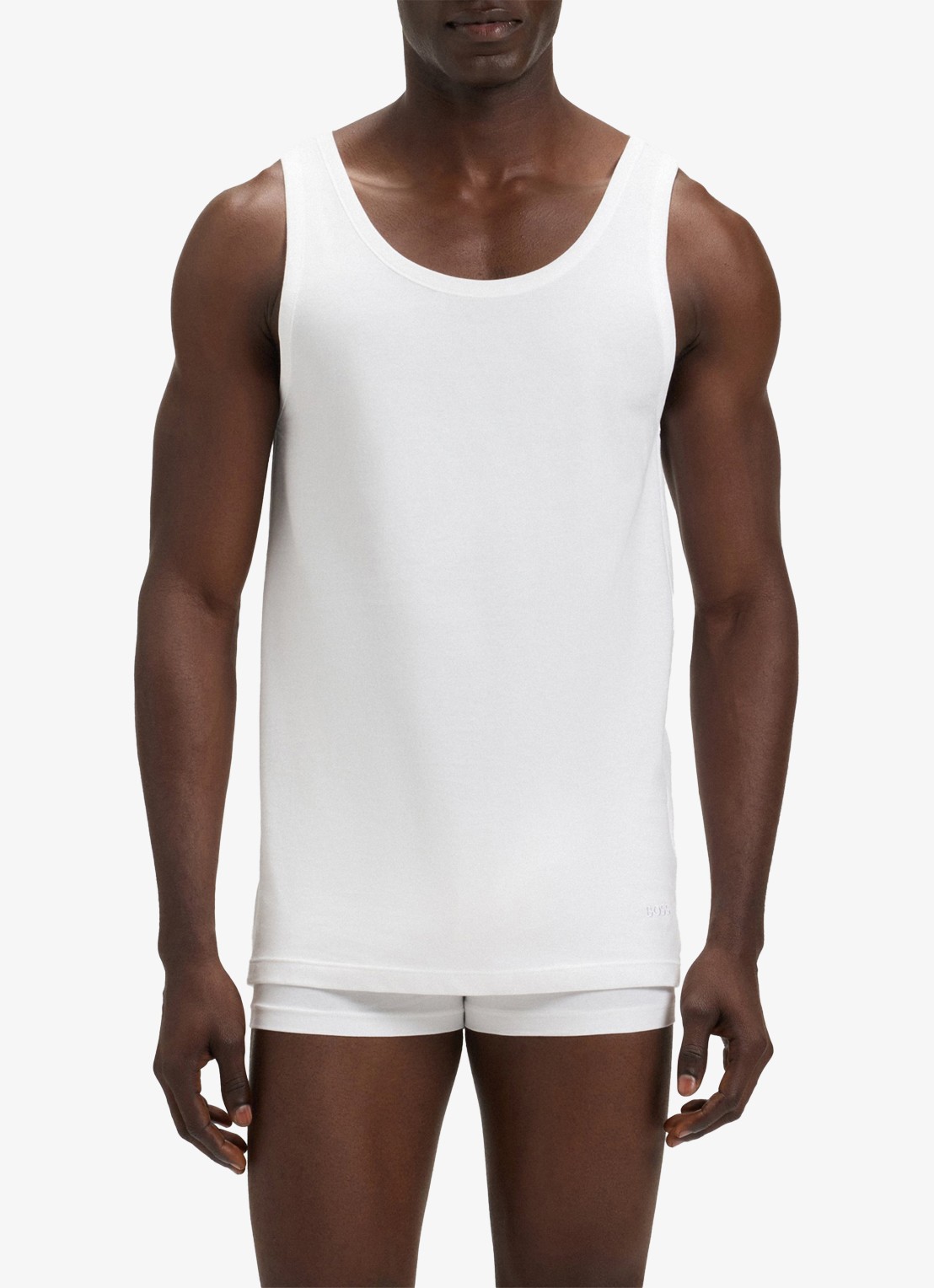 BOSS Singlet van katoen in 3-pack - detail 4 wit