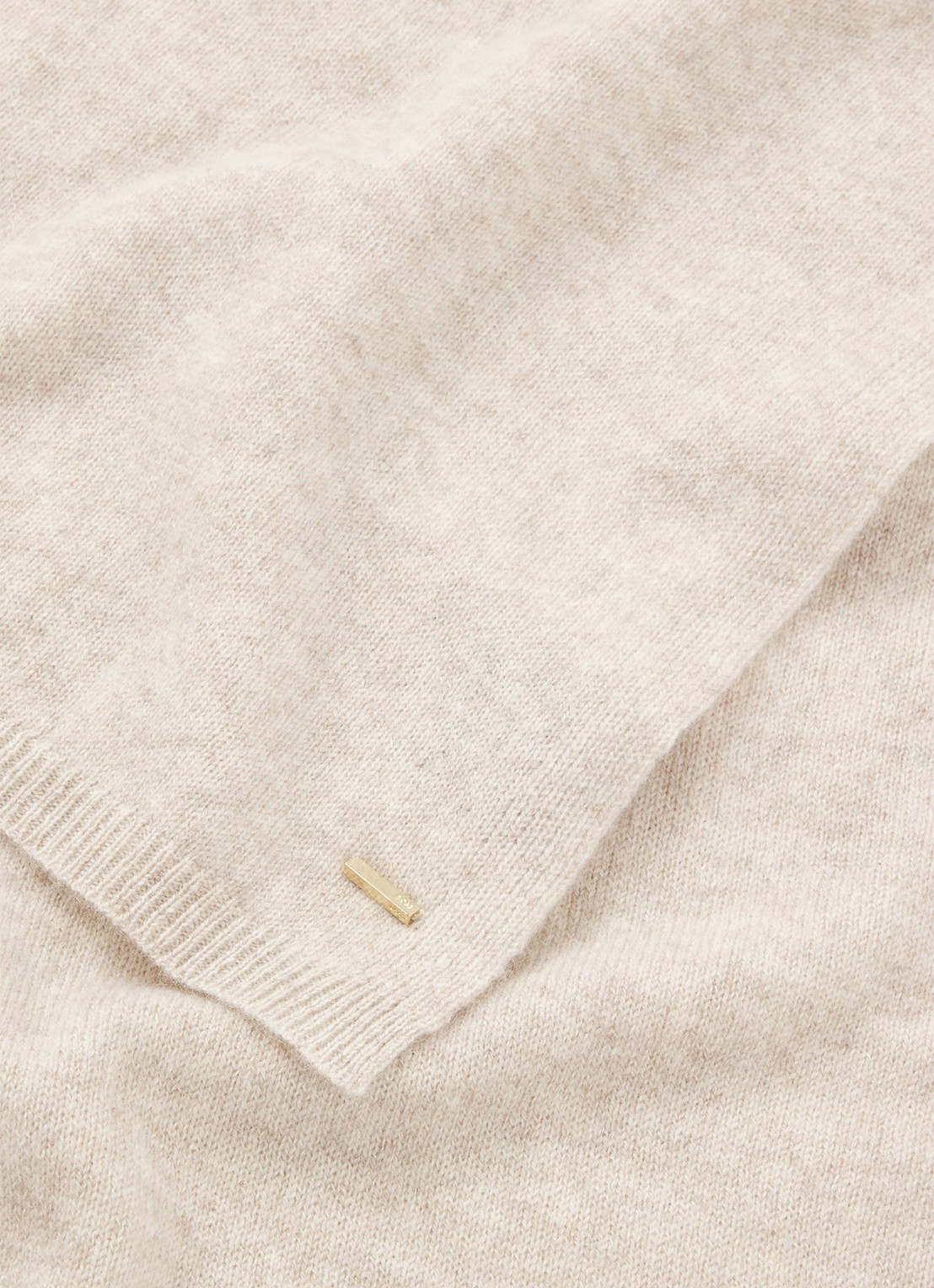 BOSS Sjaal van kasjmier - detail open white-116 / wit