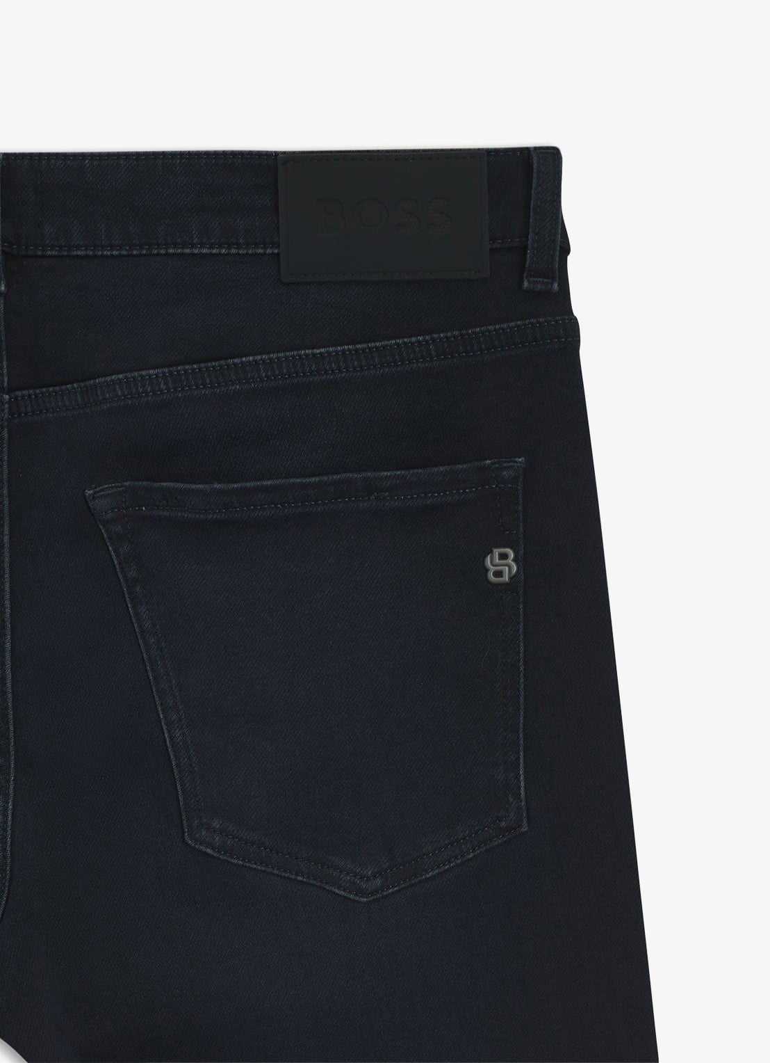 BOSS Skinny jeans met donkere wassing - detail 4 navy-411 / blauw