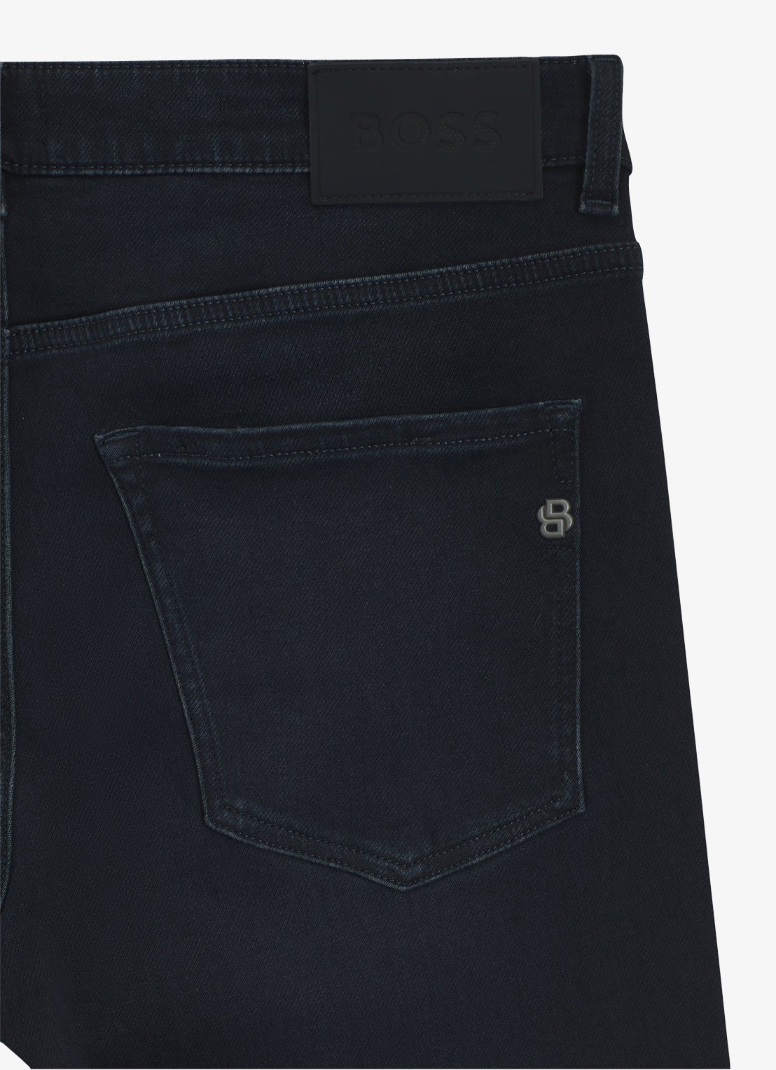 BOSS Skinny jeans met donkere wassing - detail 2 navy-411 / blauw