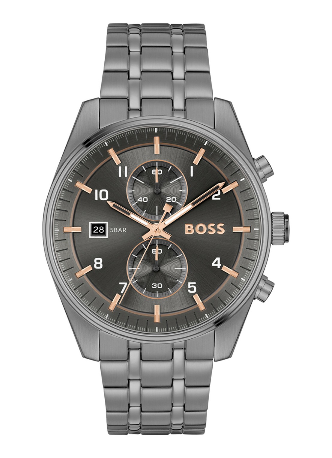 BOSS Skytraveller horloge HB1514153  - voorkant zilver