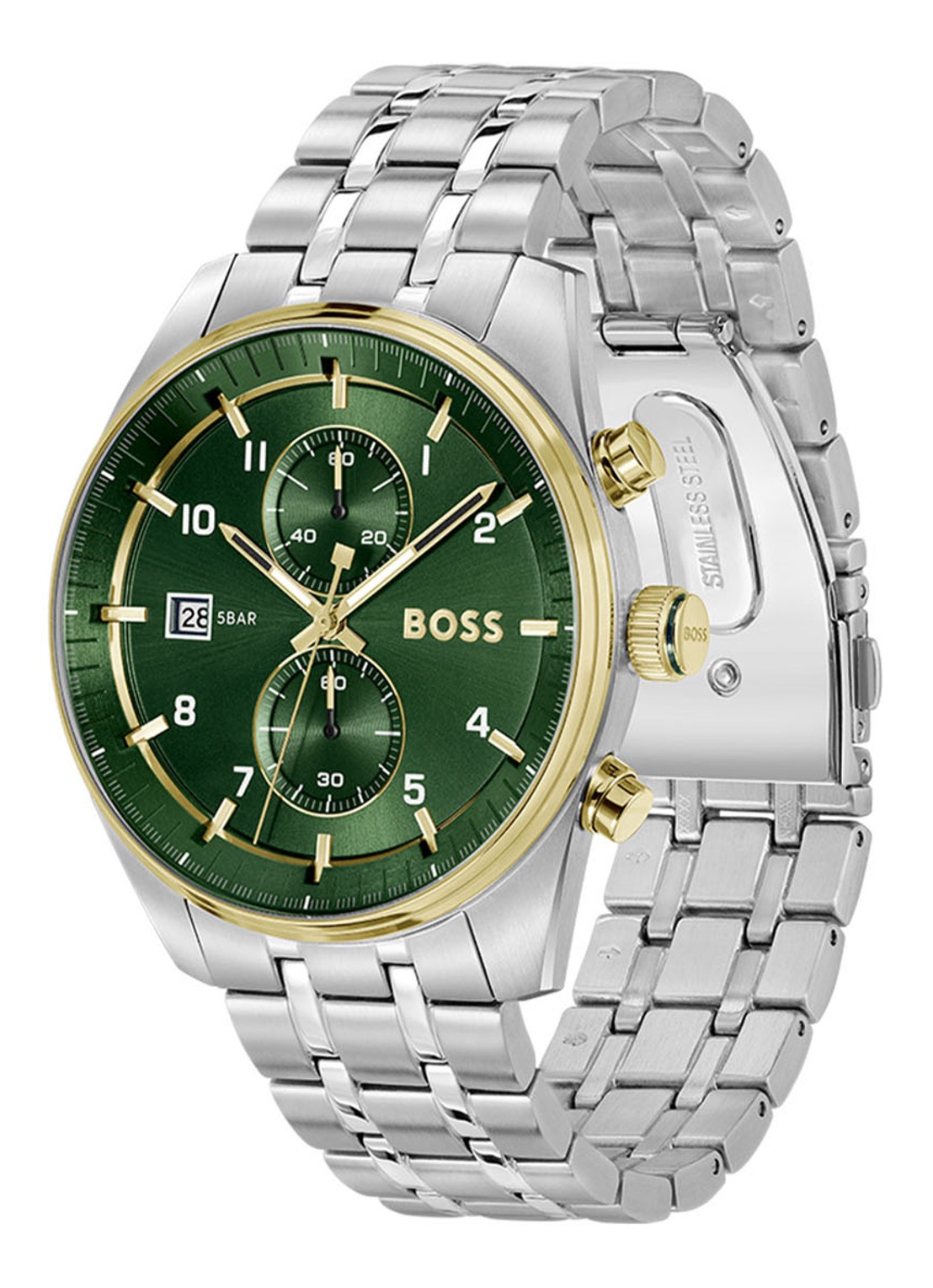 BOSS Skytraveller horloge HB1514195 - detail zilver