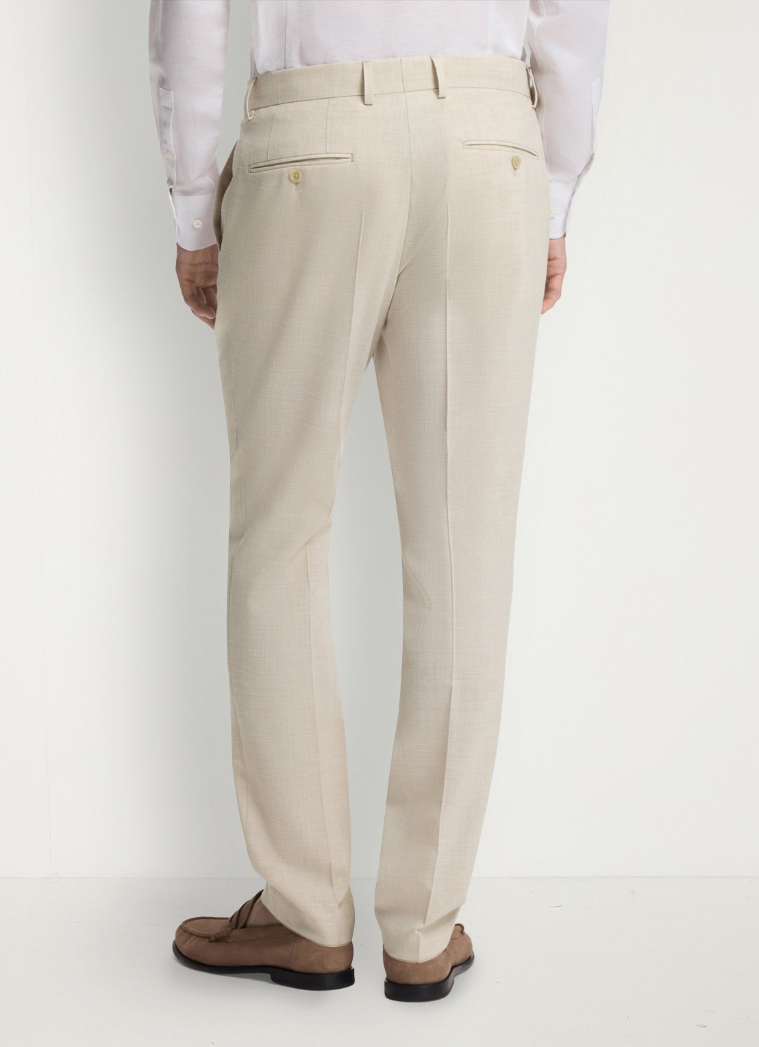 BOSS Slim fit 2-delig pak in wolblend - detail 5 open beige-286 / beige