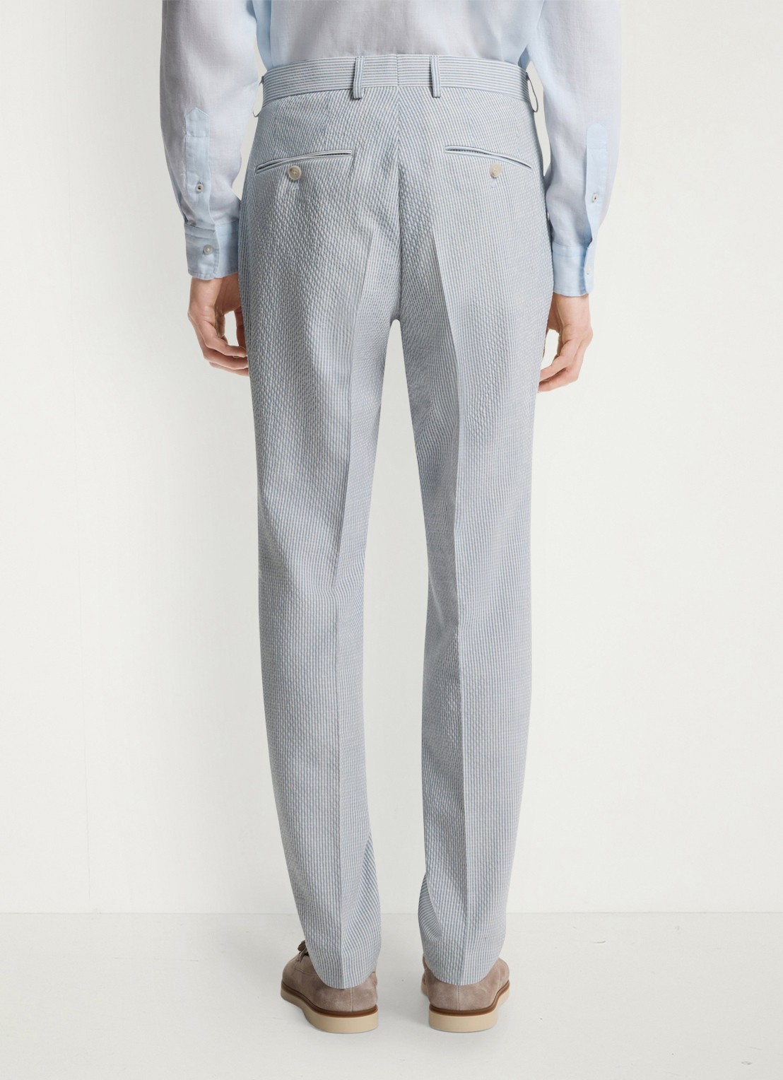 BOSS Slim fit 2-delig pak in wolblend - detail 8 lichtblauw