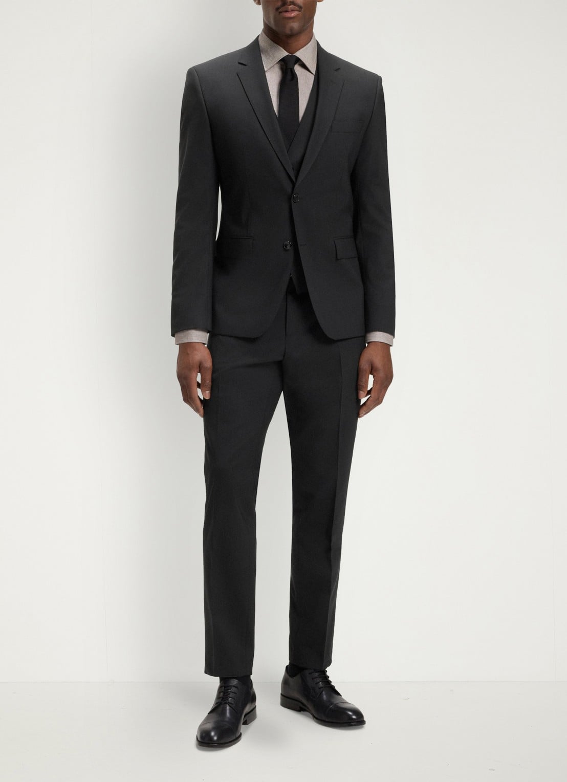 BOSS Slim fit 2-delig pak van scheerwol - detail 2 zwart