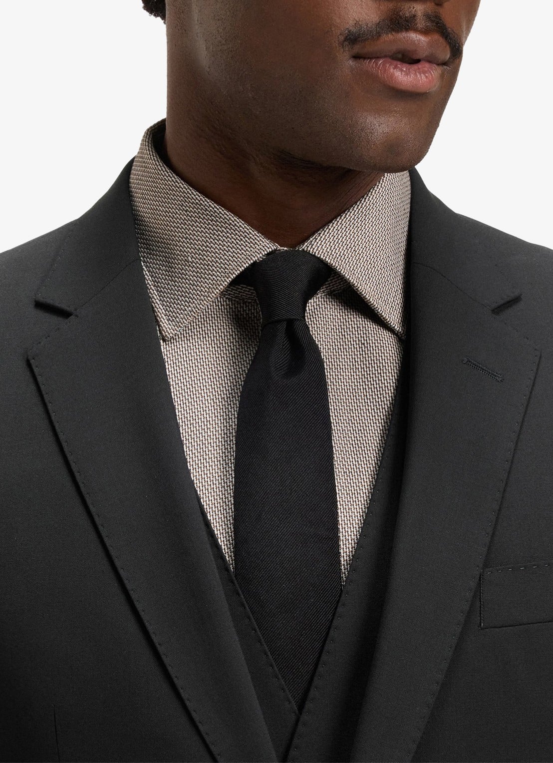 BOSS Slim fit 2-delig pak van scheerwol - detail 3 zwart