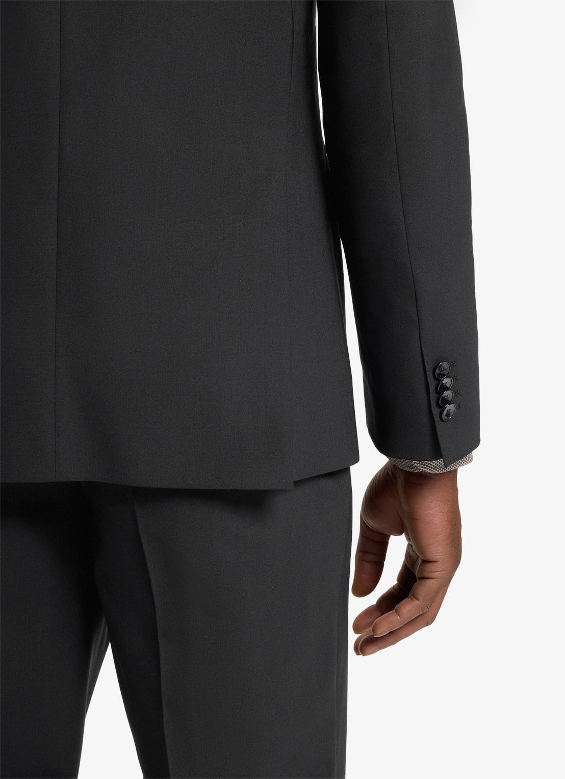 BOSS Slim fit 2-delig pak van scheerwol - detail 4 zwart