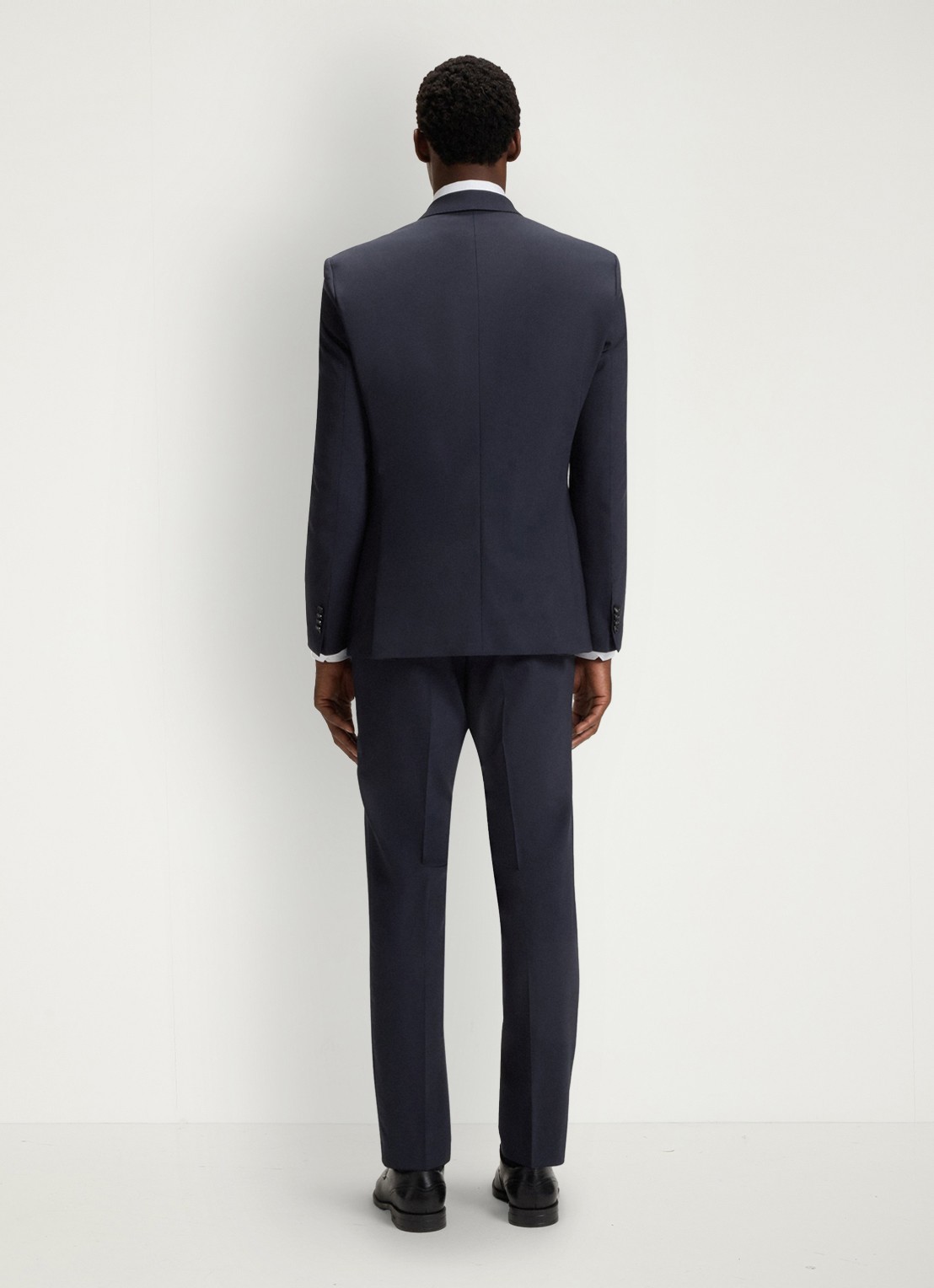 BOSS Slim fit 2-delig pak van scheerwol - achterkant 3 donkerblauw