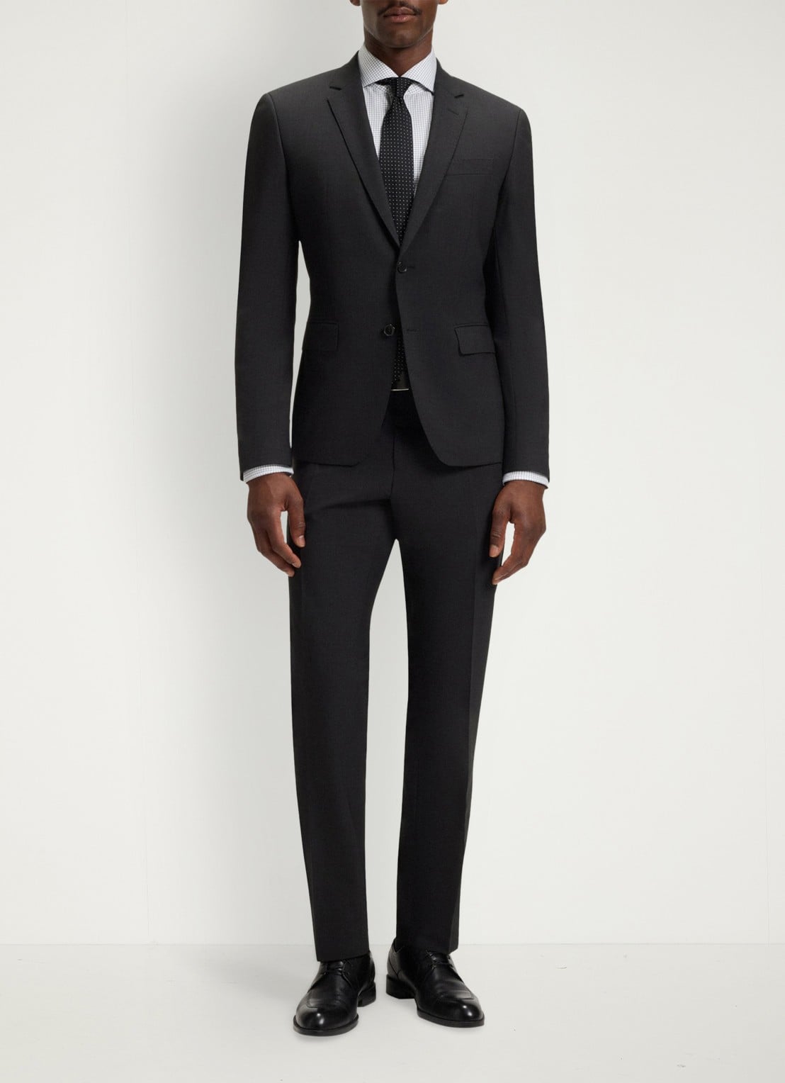 BOSS Slim fit 2-delig pak van scheerwol - detail 4 donkergrijs