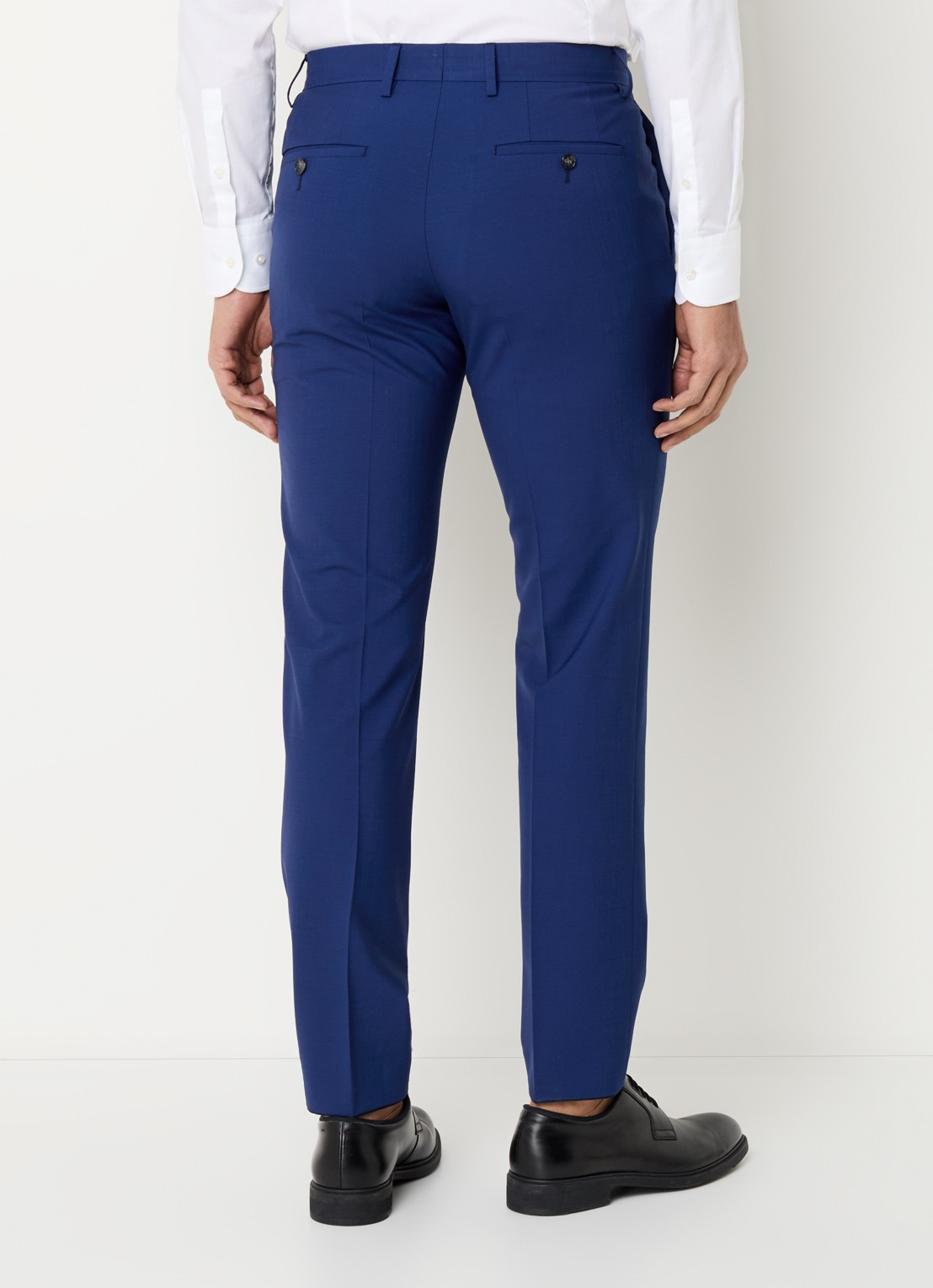 BOSS Slim fit 2-delig pak van scheerwol - achterkant 5 royalblauw