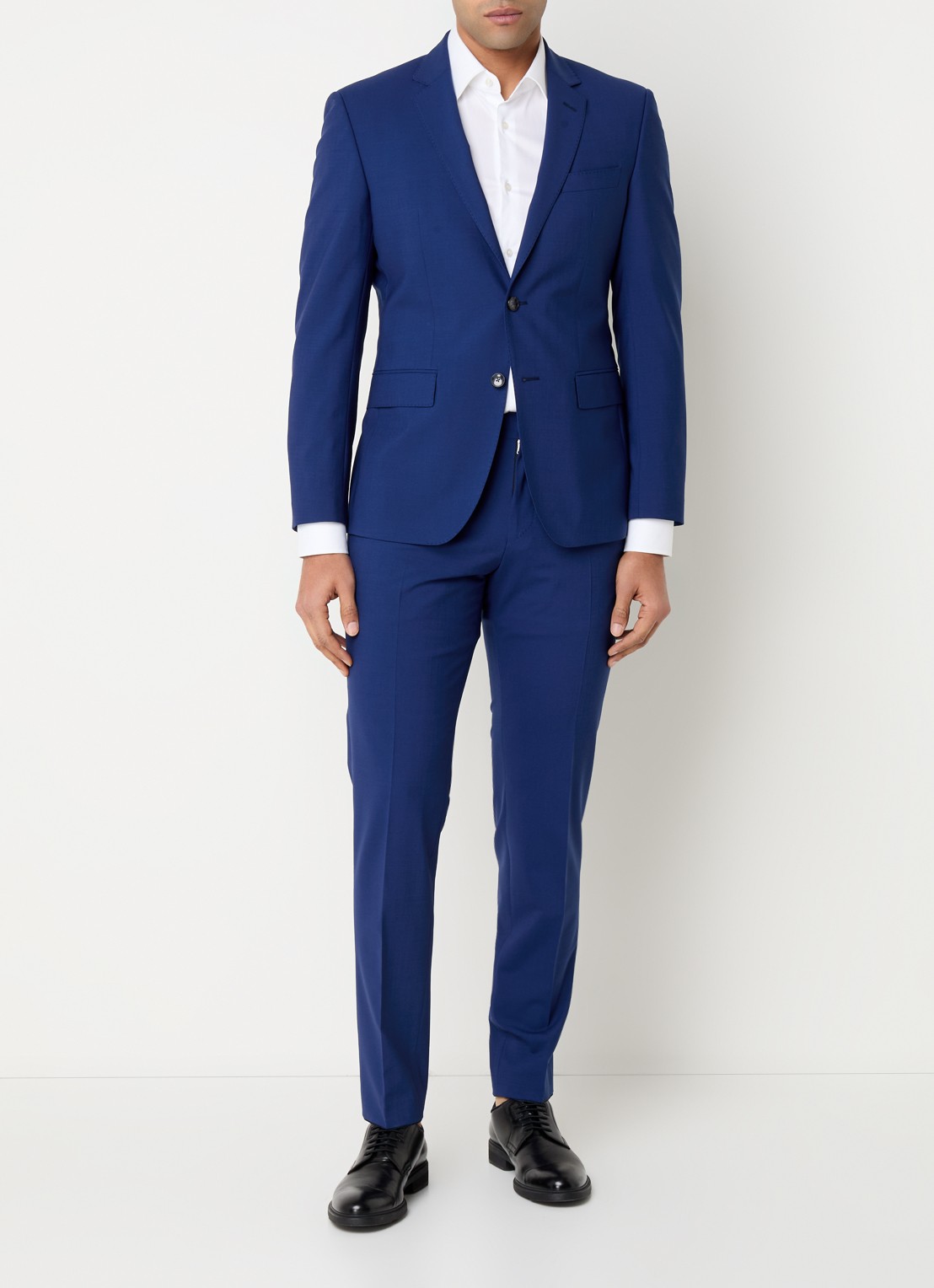 BOSS Slim fit 2-delig pak van scheerwol - detail 7 royalblauw