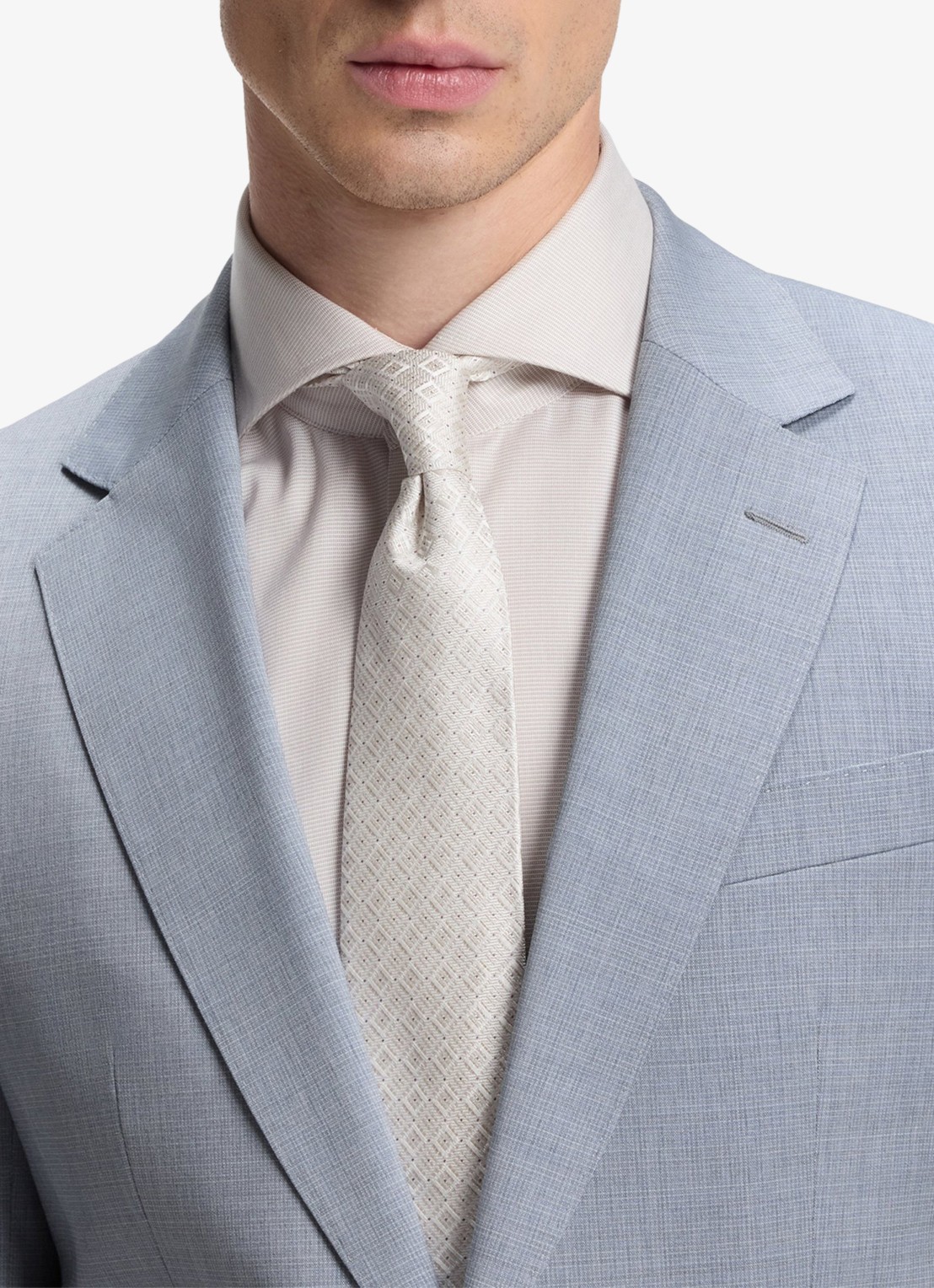 BOSS Slim fit 2-delig pak van wol - detail 5 light/pastel blue-450 / lichtblauw