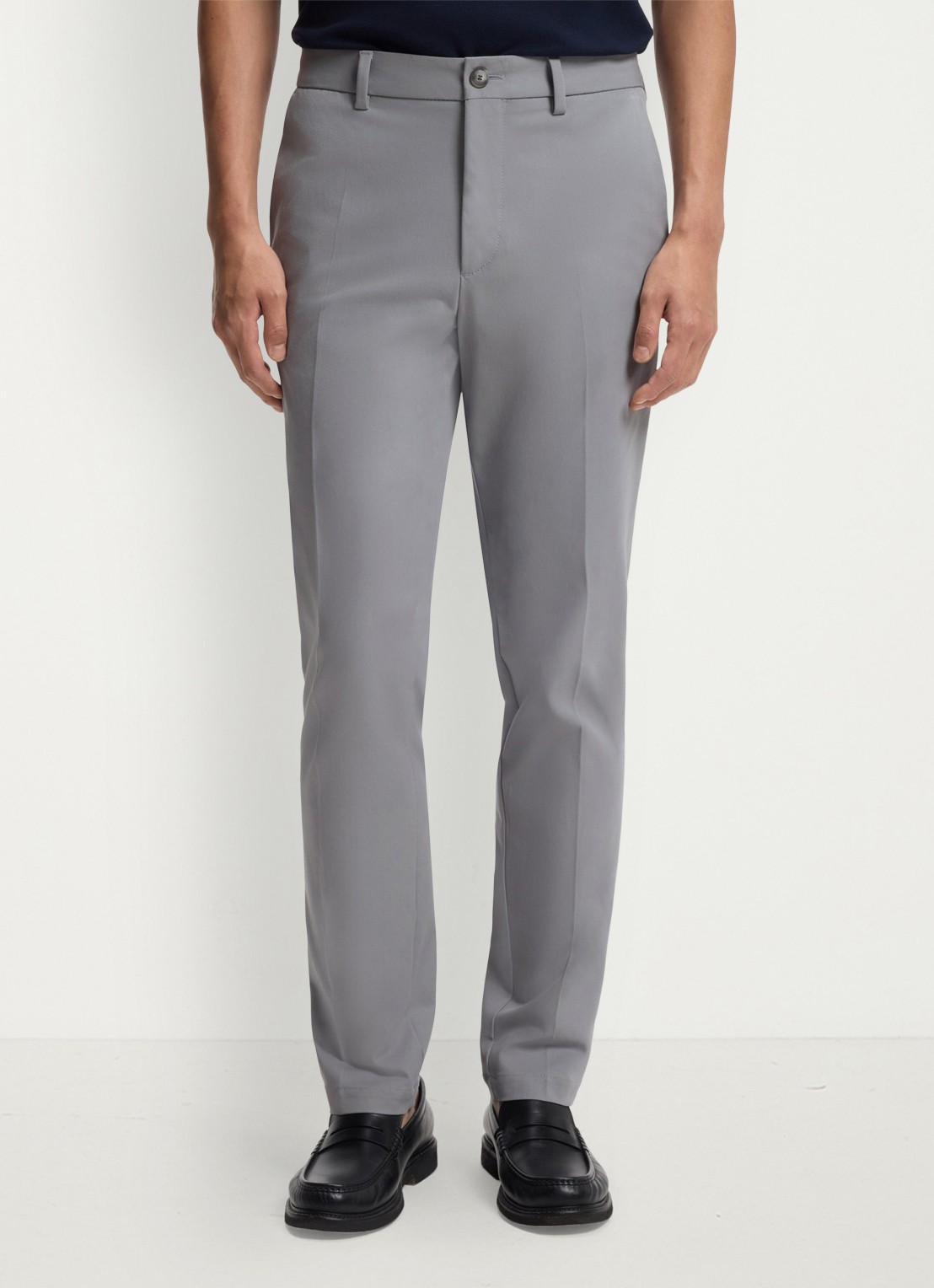 BOSS Slim-fit broek van een katoenmix met stretch - detail 3 silver-047 / zilver