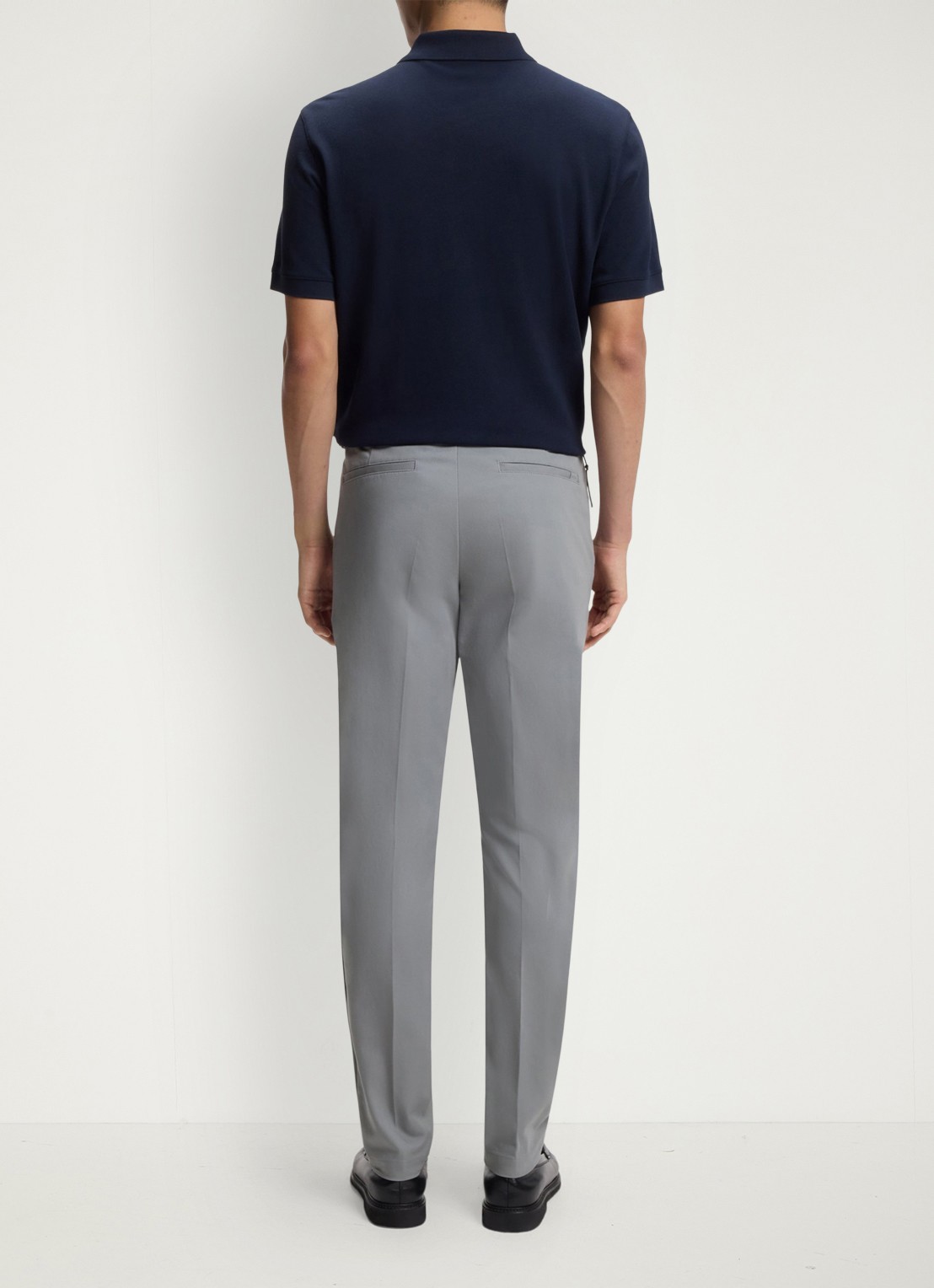 BOSS Slim-fit broek van een katoenmix met stretch - detail 4 silver-047 / zilver