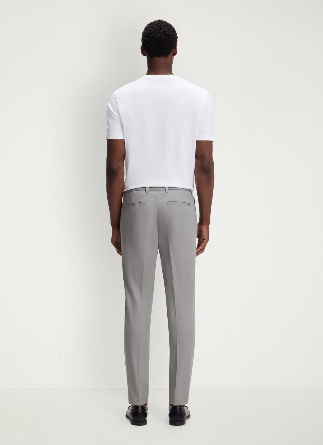 BOSS Slim-fit broek van een katoenmix met stretch - detail 2 open grey-079 / grijs