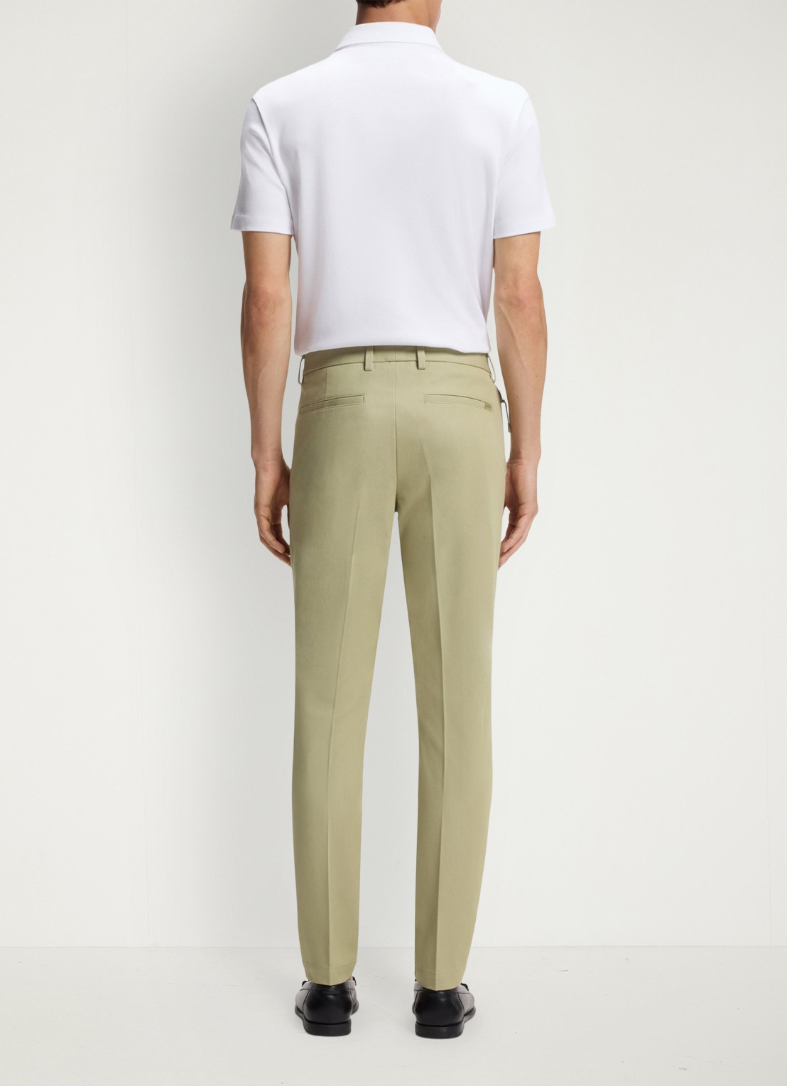 BOSS Slim-fit broek van een katoenmix met stretch - detail 4 dark beige-254 / beige