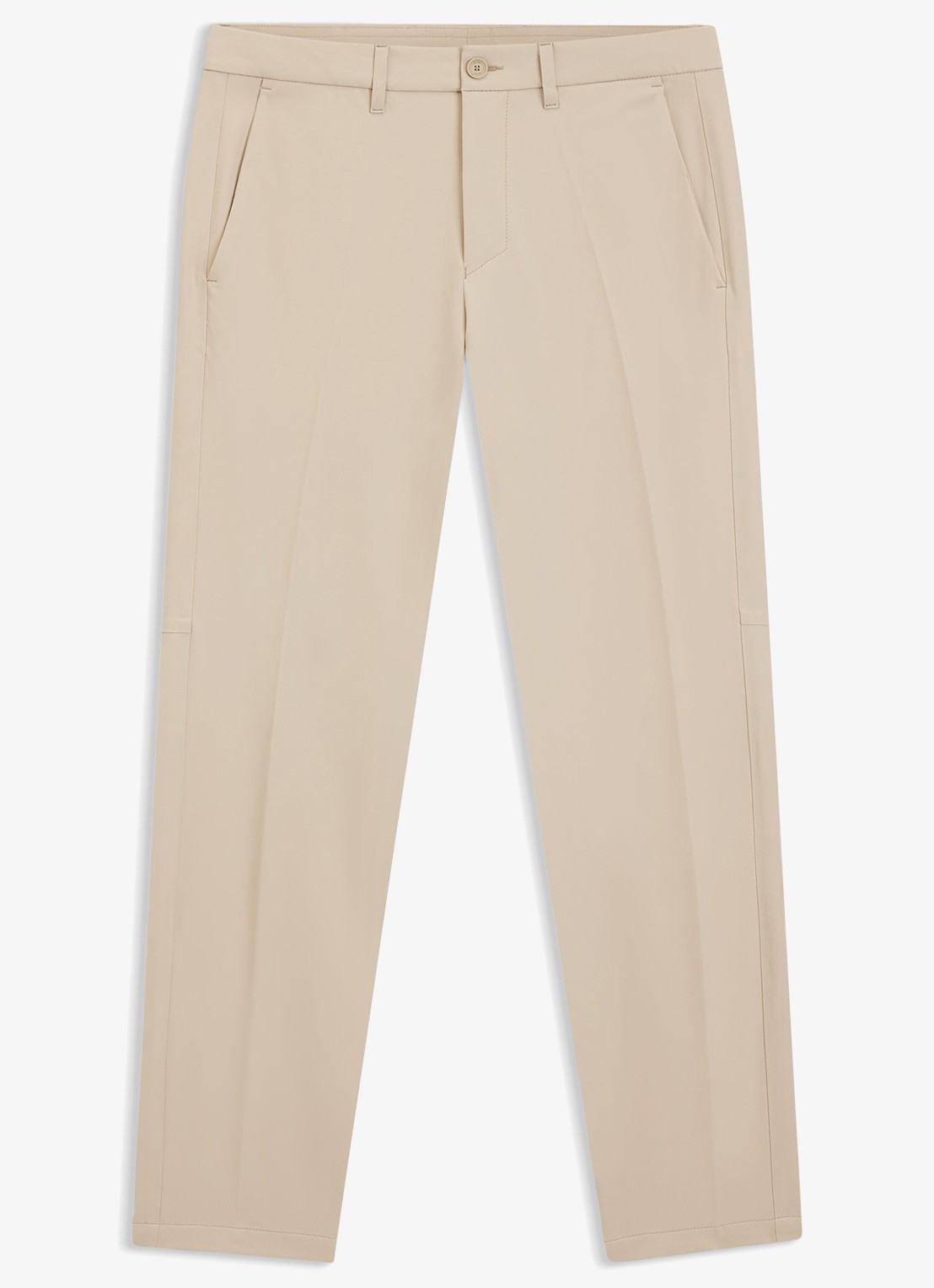 BOSS Slim-fit broek van waterafstotend stretchmateriaal - voorkant medium beige-269 / beige