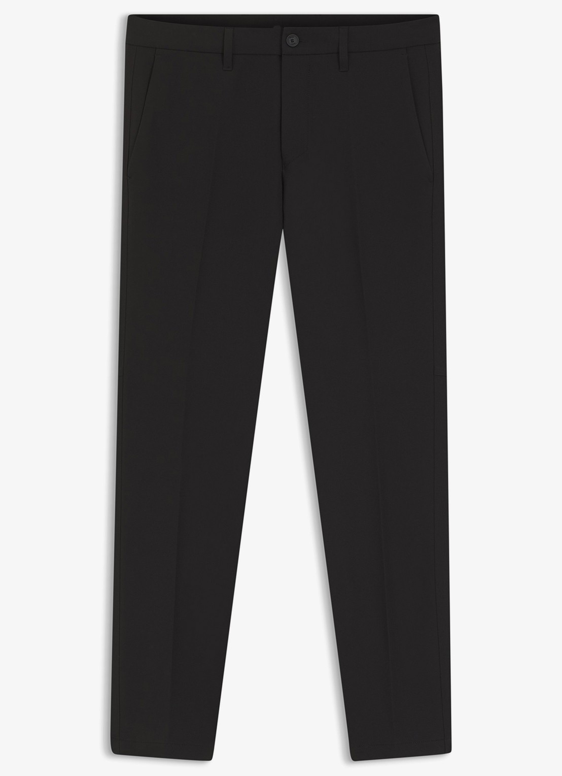 BOSS Slim-fit broek van waterafstotend stretchmateriaal - voorkant black-001 / zwart