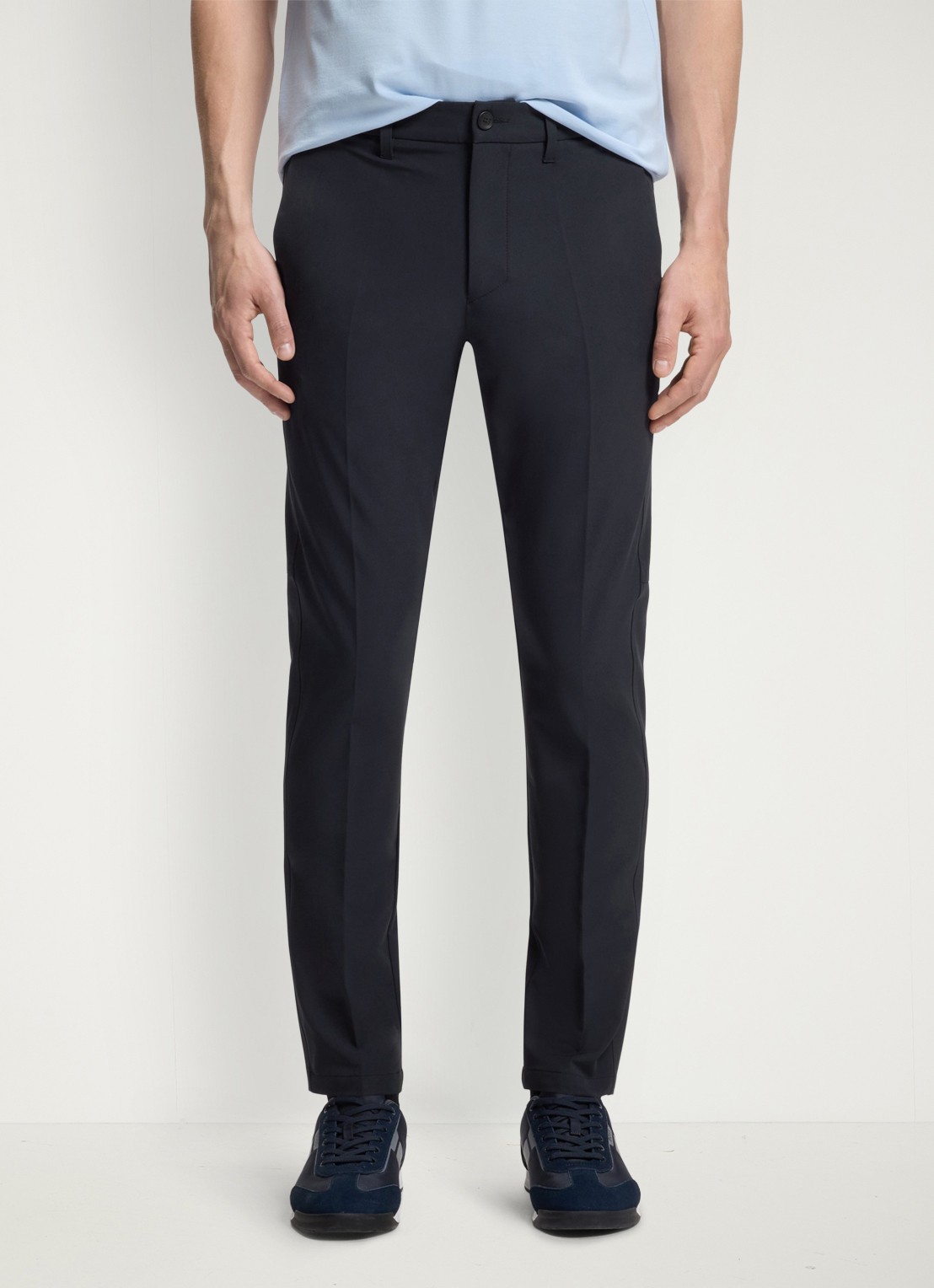 BOSS Slim-fit broek van waterafstotend stretchmateriaal - detail 4 dark blue-402 / blauw