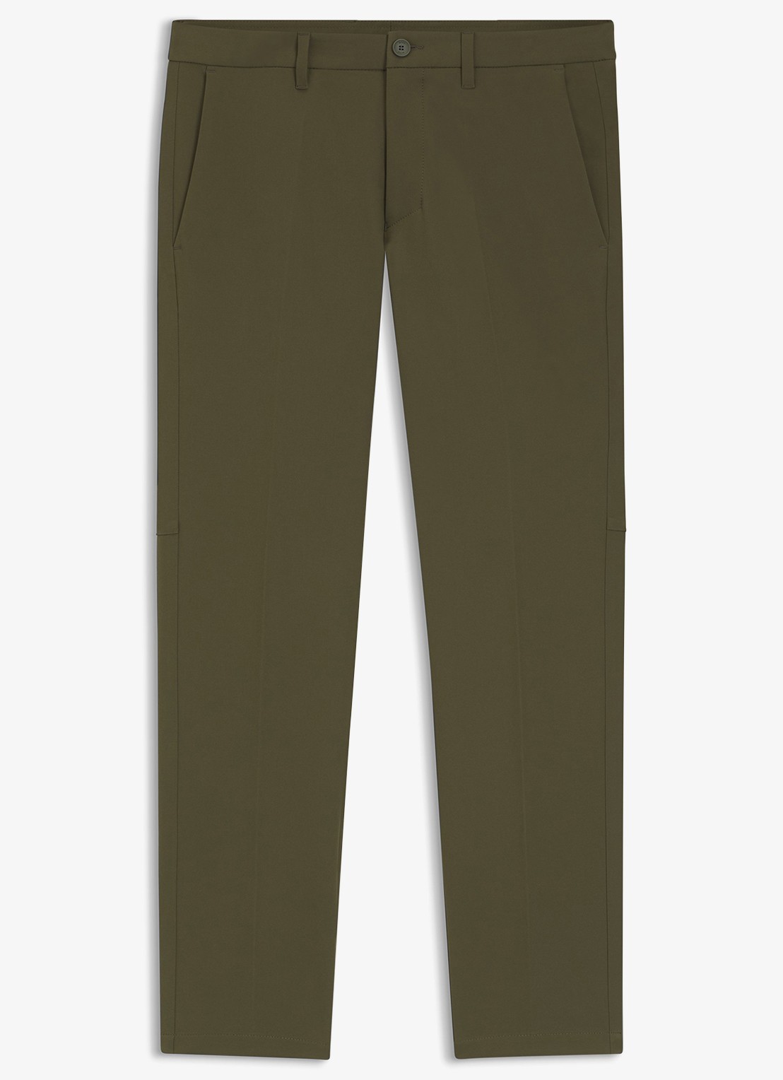BOSS Slim-fit broek van waterafstotend stretchmateriaal - voorkant 4 open green-347 / groen