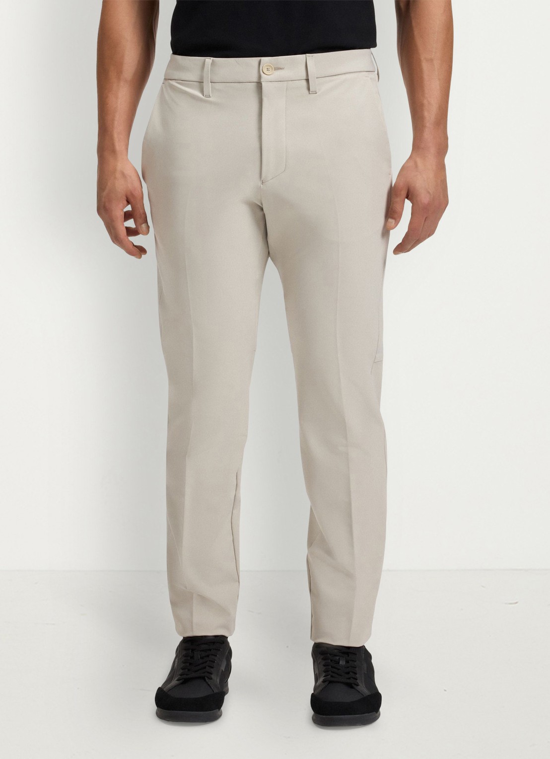 BOSS Slim-fit broek van waterafstotend stretchmateriaal - detail light beige-271 / beige