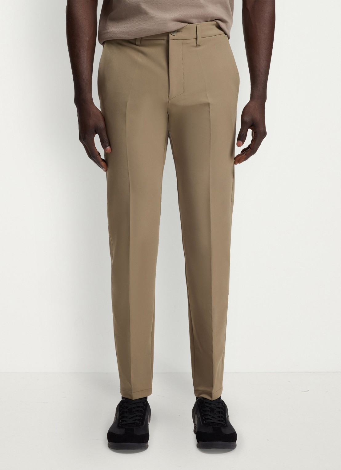 BOSS Slim-fit broek van waterafstotend stretchmateriaal - detail 3 light /pastel green-334 / groen