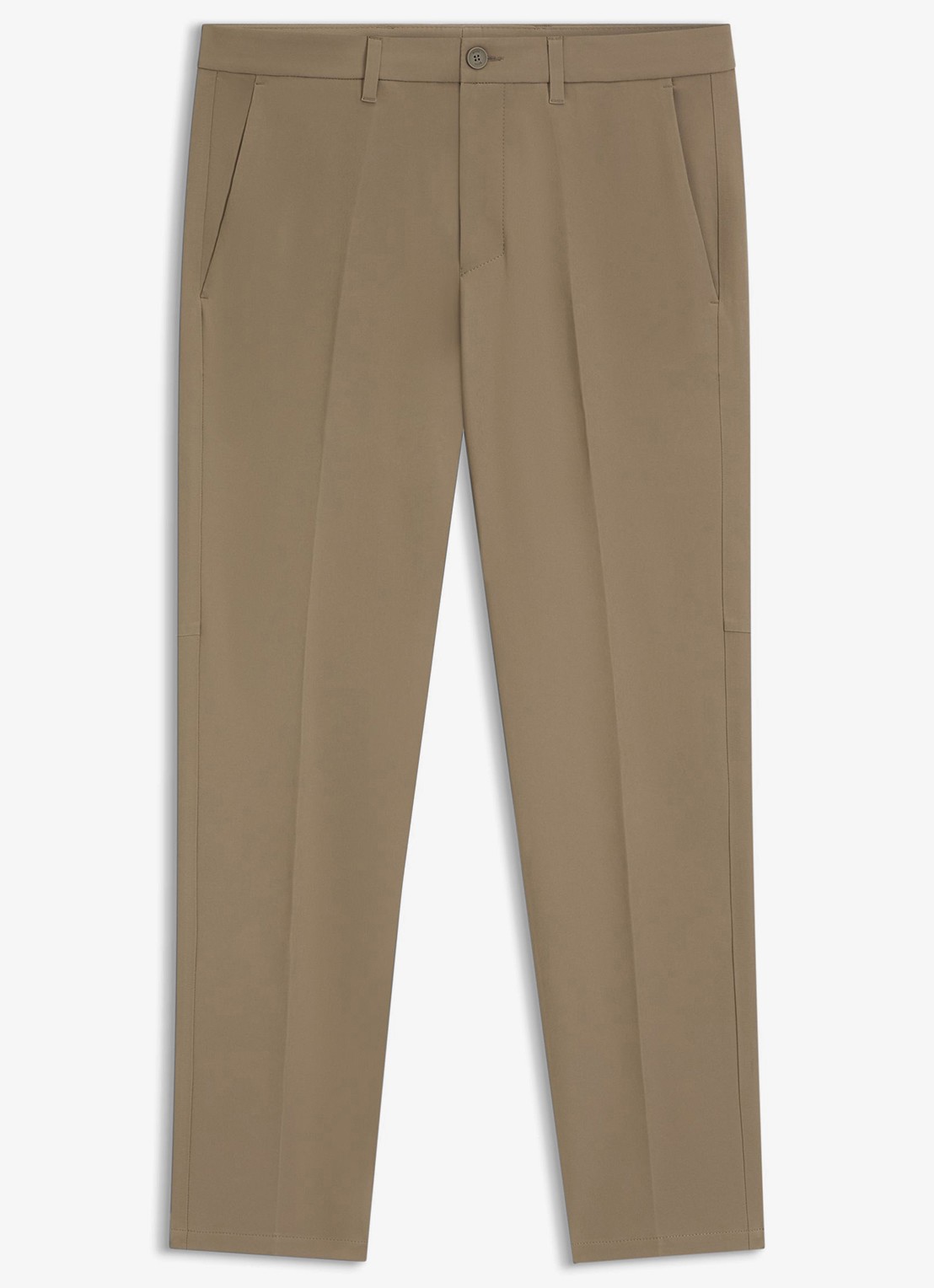 BOSS Slim-fit broek van waterafstotend stretchmateriaal - voorkant light /pastel green-334 / groen