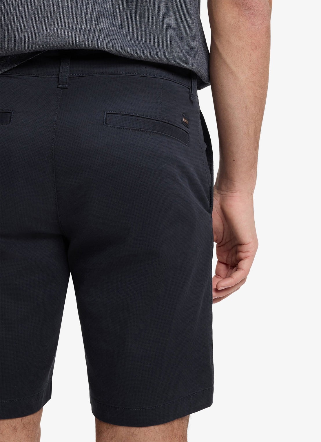 BOSS Slim fit chino met steekzakken - detail 2 dark blue-403 / blauw