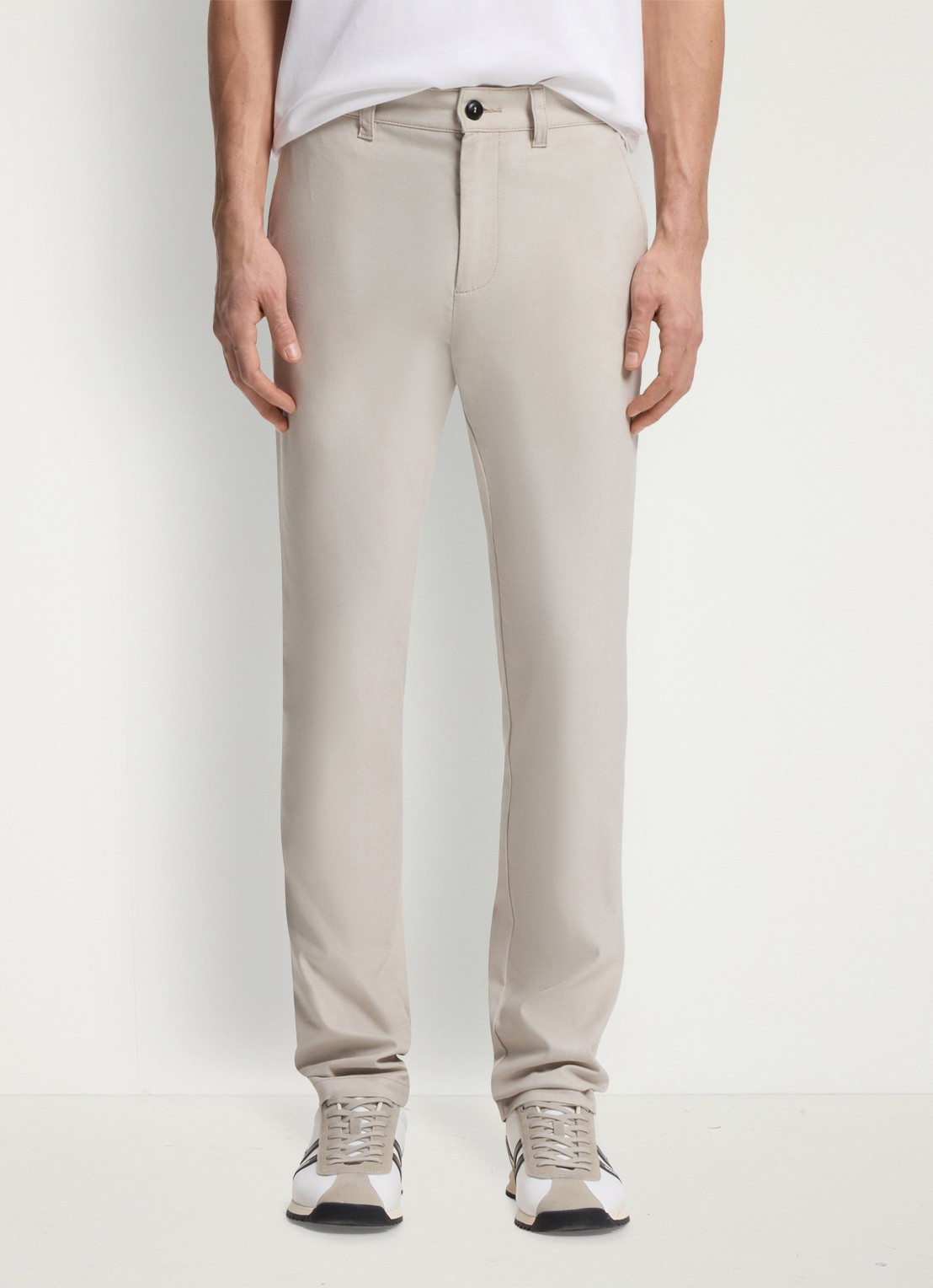 BOSS Slim fit chino met steekzakken - detail 2 beige