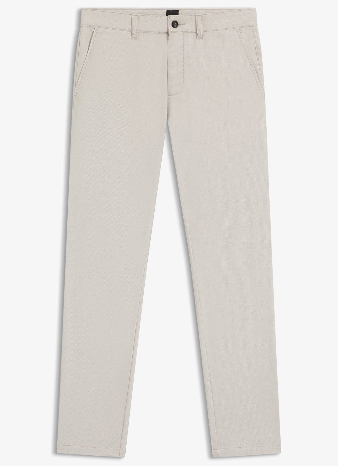 BOSS Slim fit chino met steekzakken - voorkant 5 beige