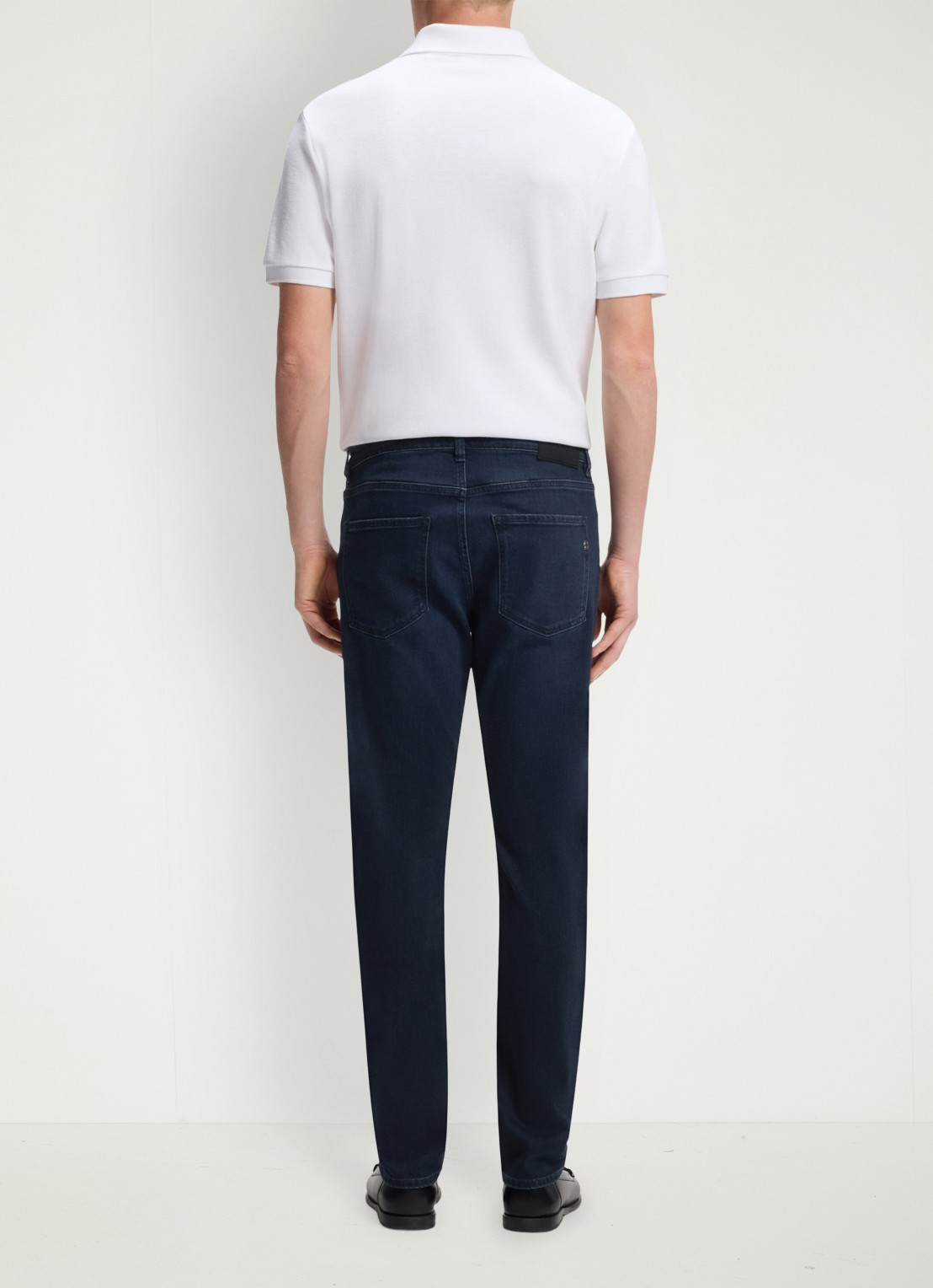 BOSS Slim fit jeans in katoenblend - detail 3 dark blue-403 / blauw