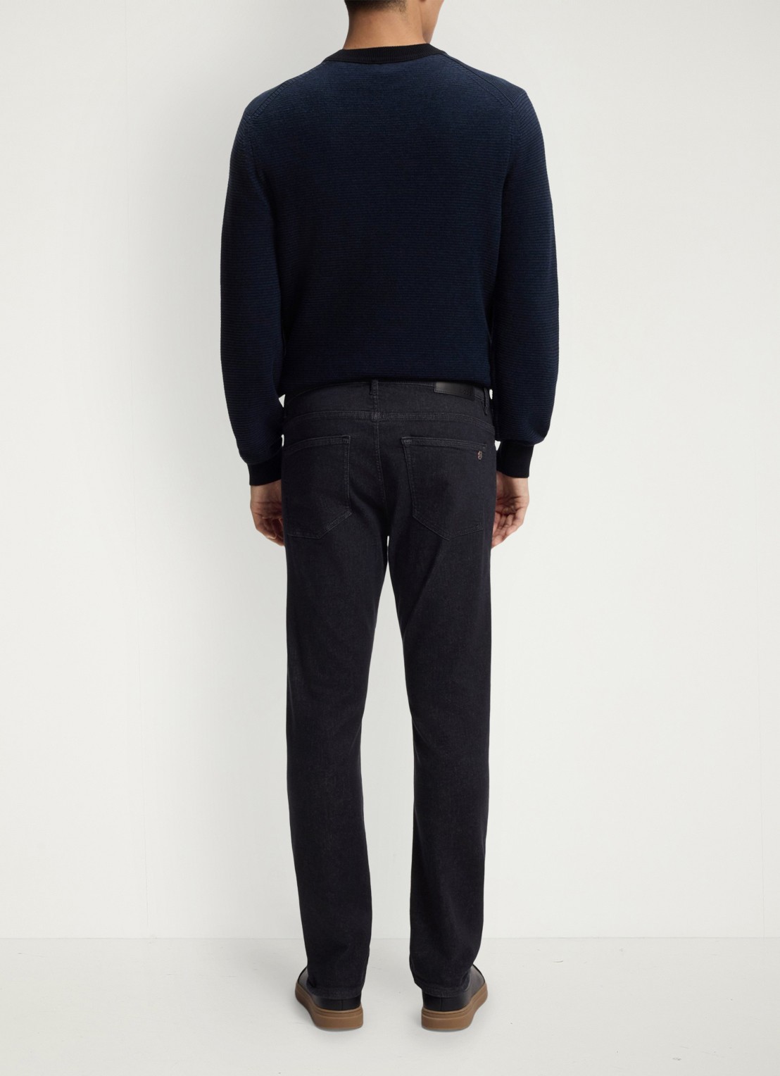 BOSS Slim fit jeans met steekzakken - detail 2 donkergrijs