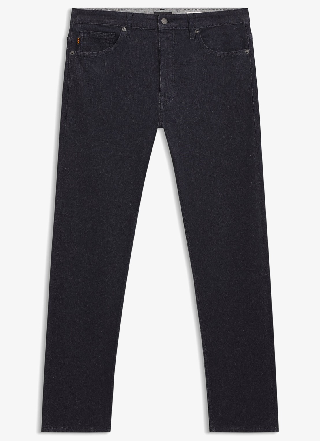 BOSS Slim fit jeans met steekzakken - voorkant 4 donkergrijs