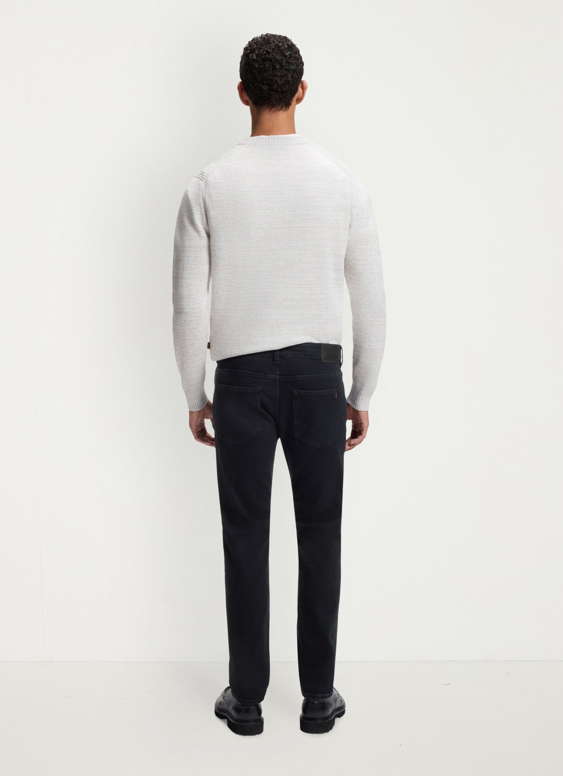 BOSS Slim fit jeans met steekzakken - achterkant 7 blauw